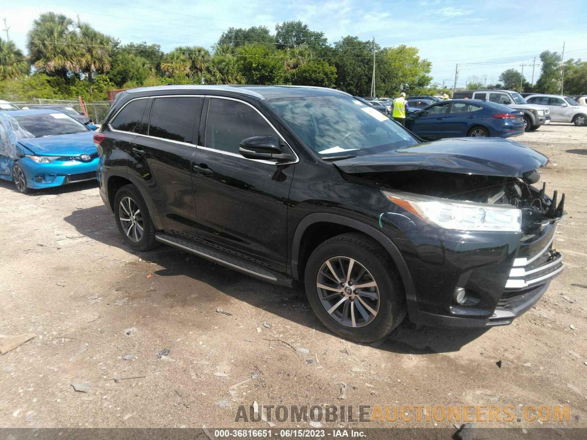 5TDKZRFHXJS527882 TOYOTA HIGHLANDER 2018