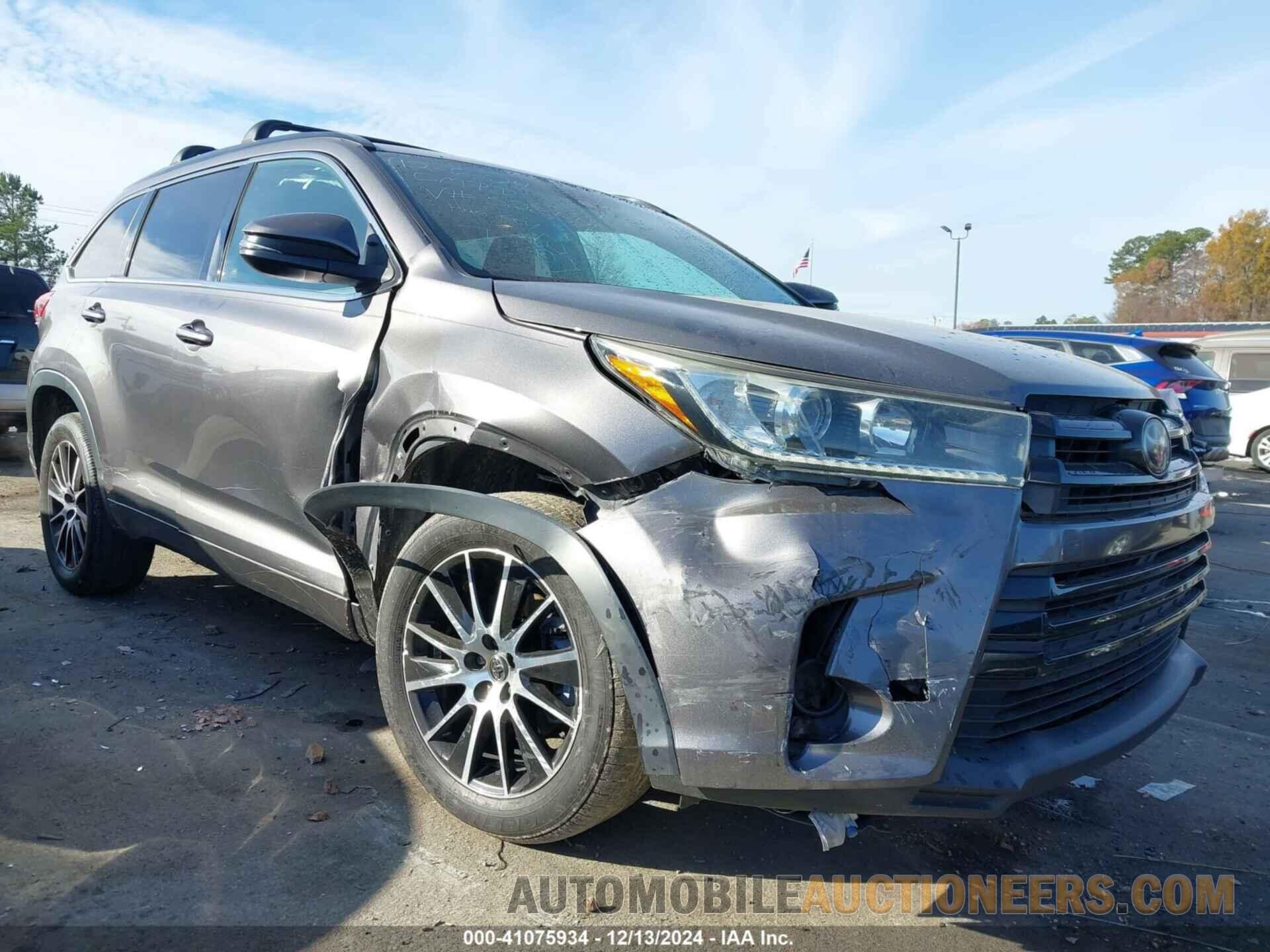 5TDKZRFHXJS528577 TOYOTA HIGHLANDER 2018