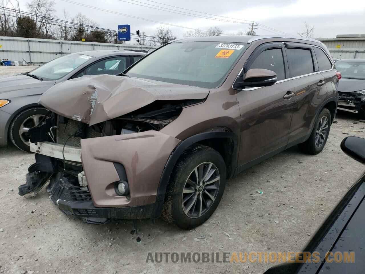 5TDKZRFHXKS294443 TOYOTA HIGHLANDER 2019