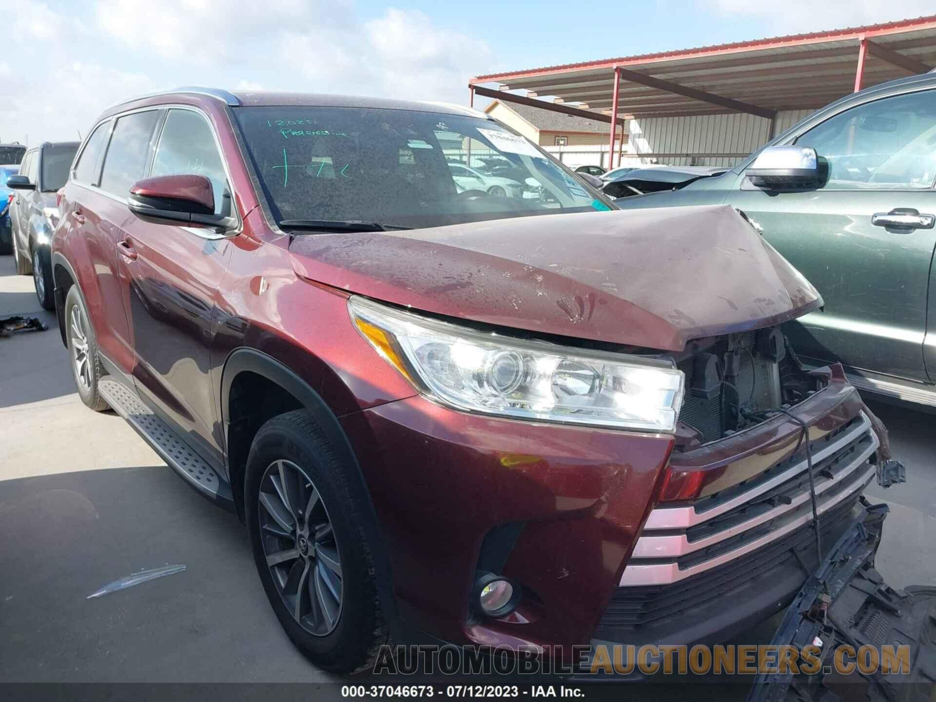 5TDKZRFHXKS296497 TOYOTA HIGHLANDER 2019