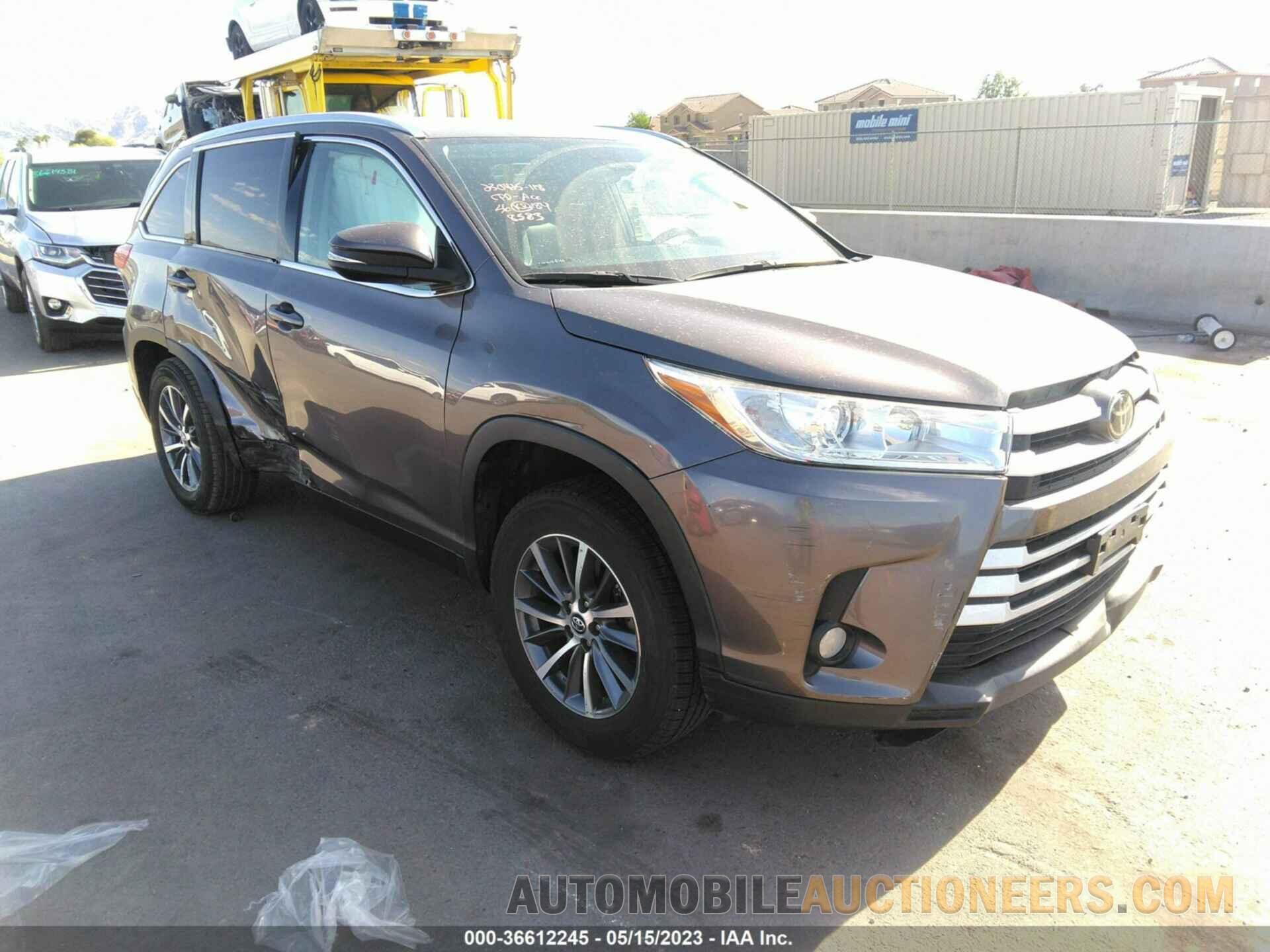 5TDKZRFHXKS558583 TOYOTA HIGHLANDER 2019