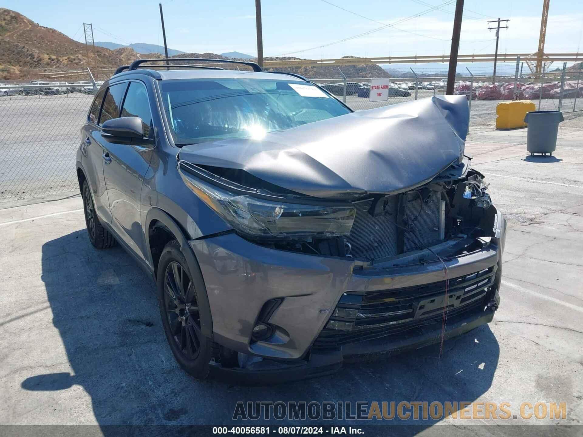 5TDKZRFHXKS569440 TOYOTA HIGHLANDER 2019