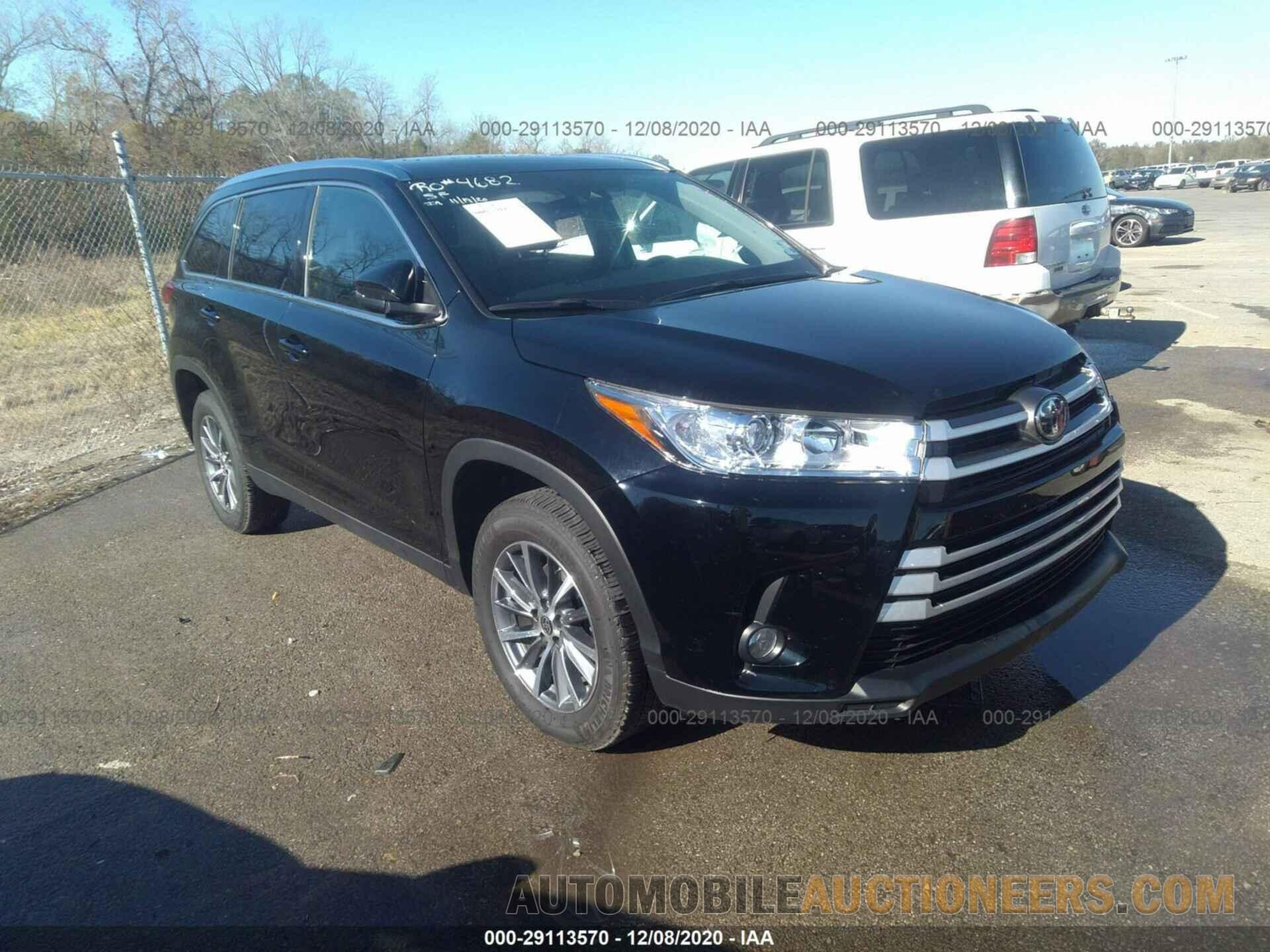 5TDKZRFHXKS574444 TOYOTA HIGHLANDER 2019