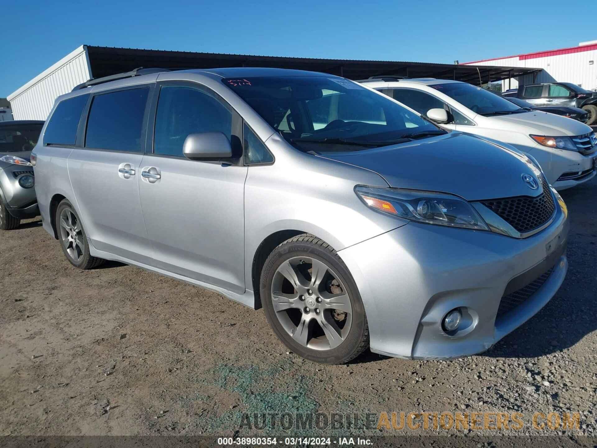 5TDXK3DC0FS582718 TOYOTA SIENNA 2015