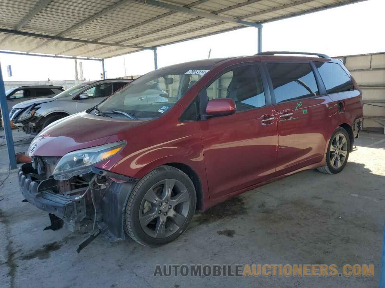 5TDXK3DC0FS636115 TOYOTA SIENNA 2015