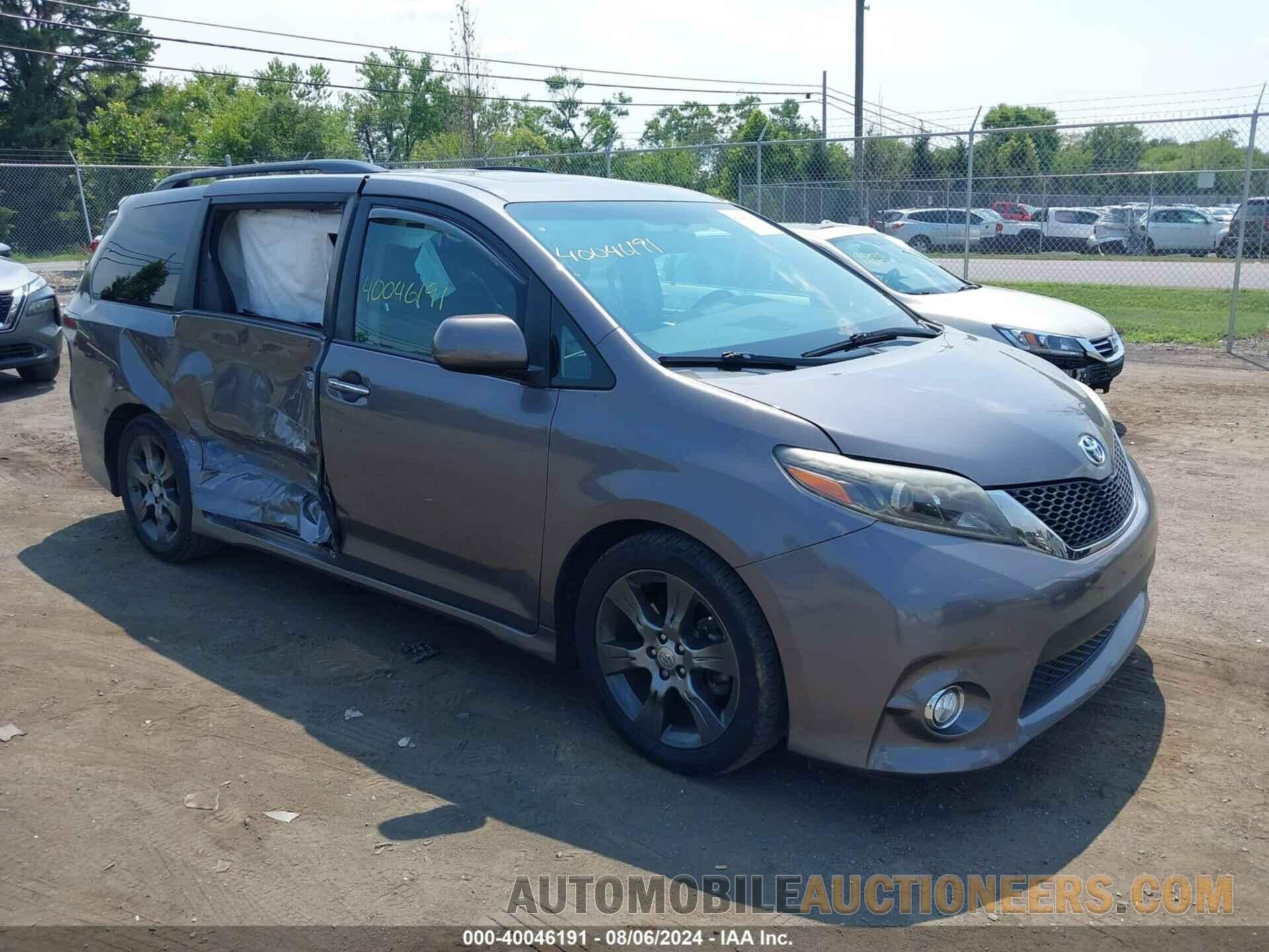 5TDXK3DC1FS577706 TOYOTA SIENNA 2015