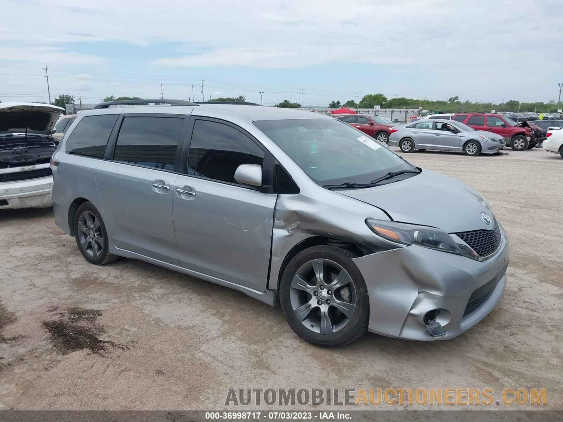 5TDXK3DC2FS635788 TOYOTA SIENNA 2015