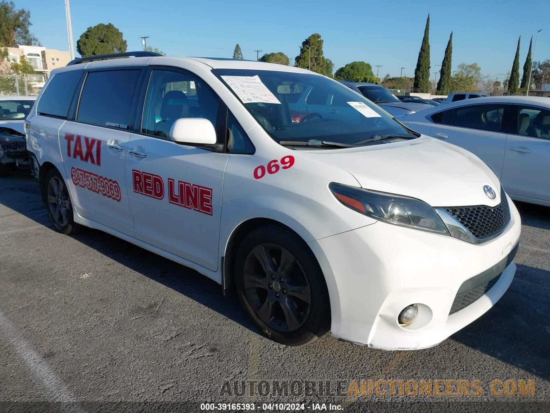 5TDXK3DC2FS649786 TOYOTA SIENNA 2015