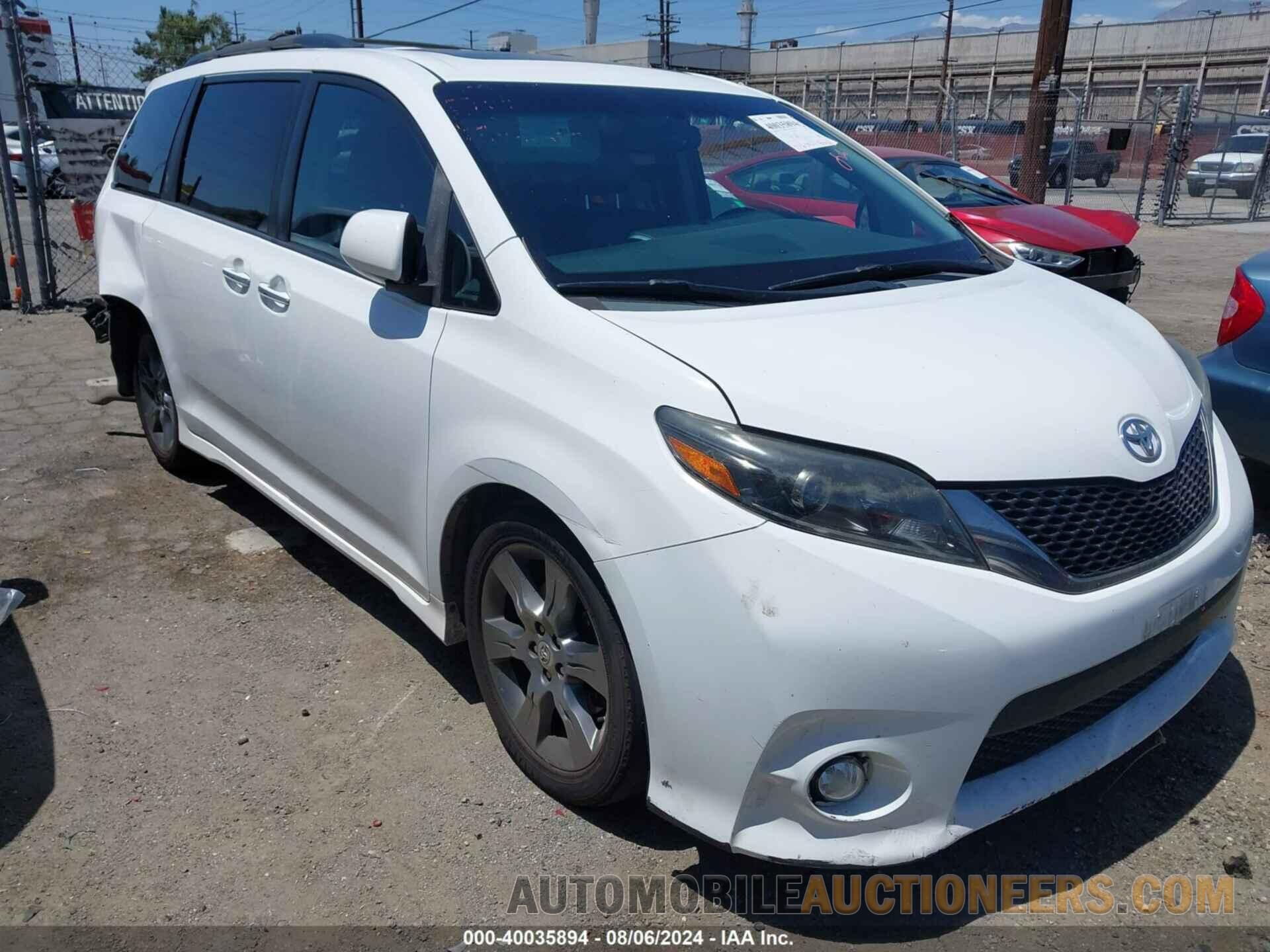 5TDXK3DC3FS679136 TOYOTA SIENNA 2015