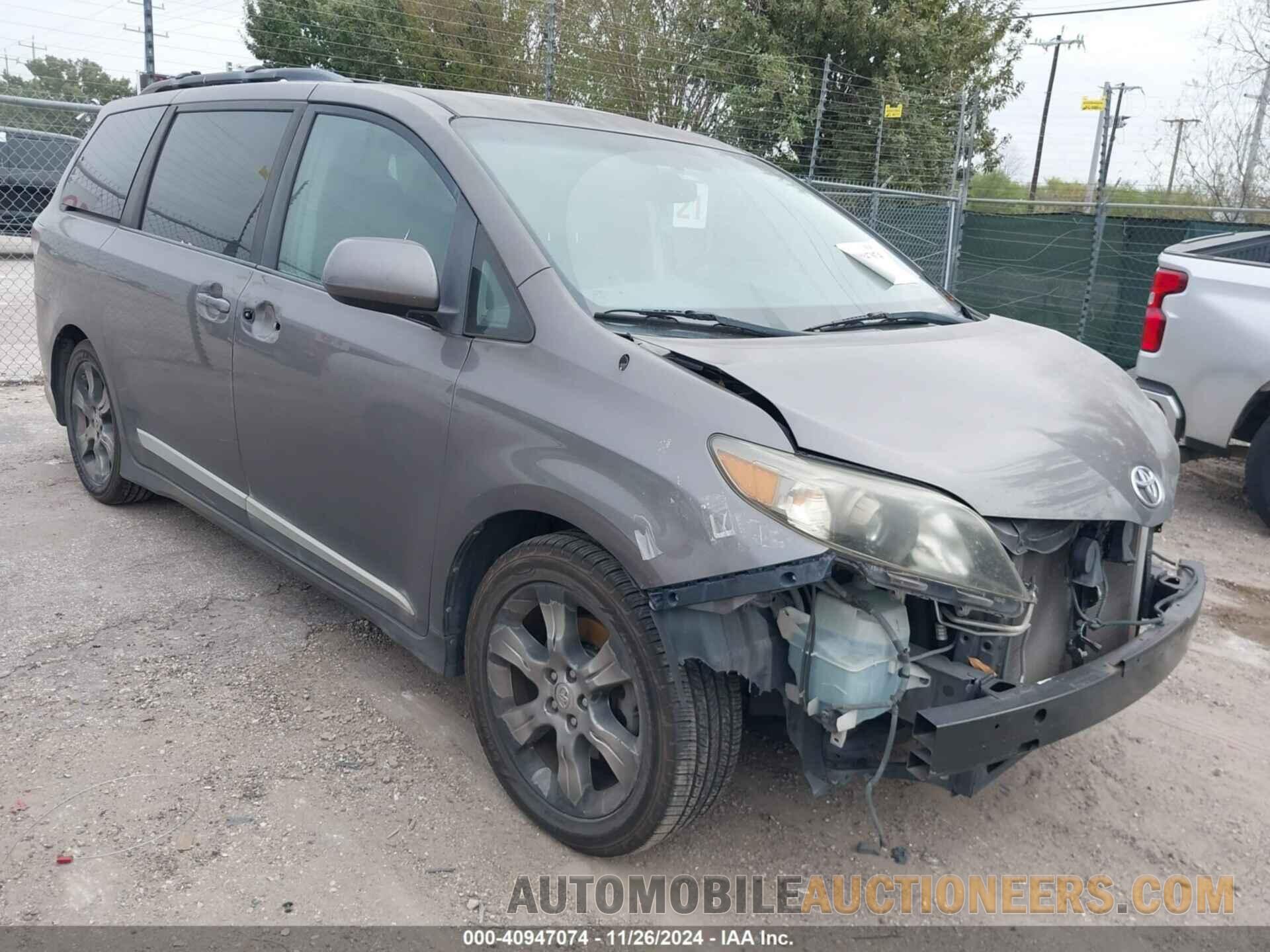 5TDXK3DC4CS201836 TOYOTA SIENNA 2012