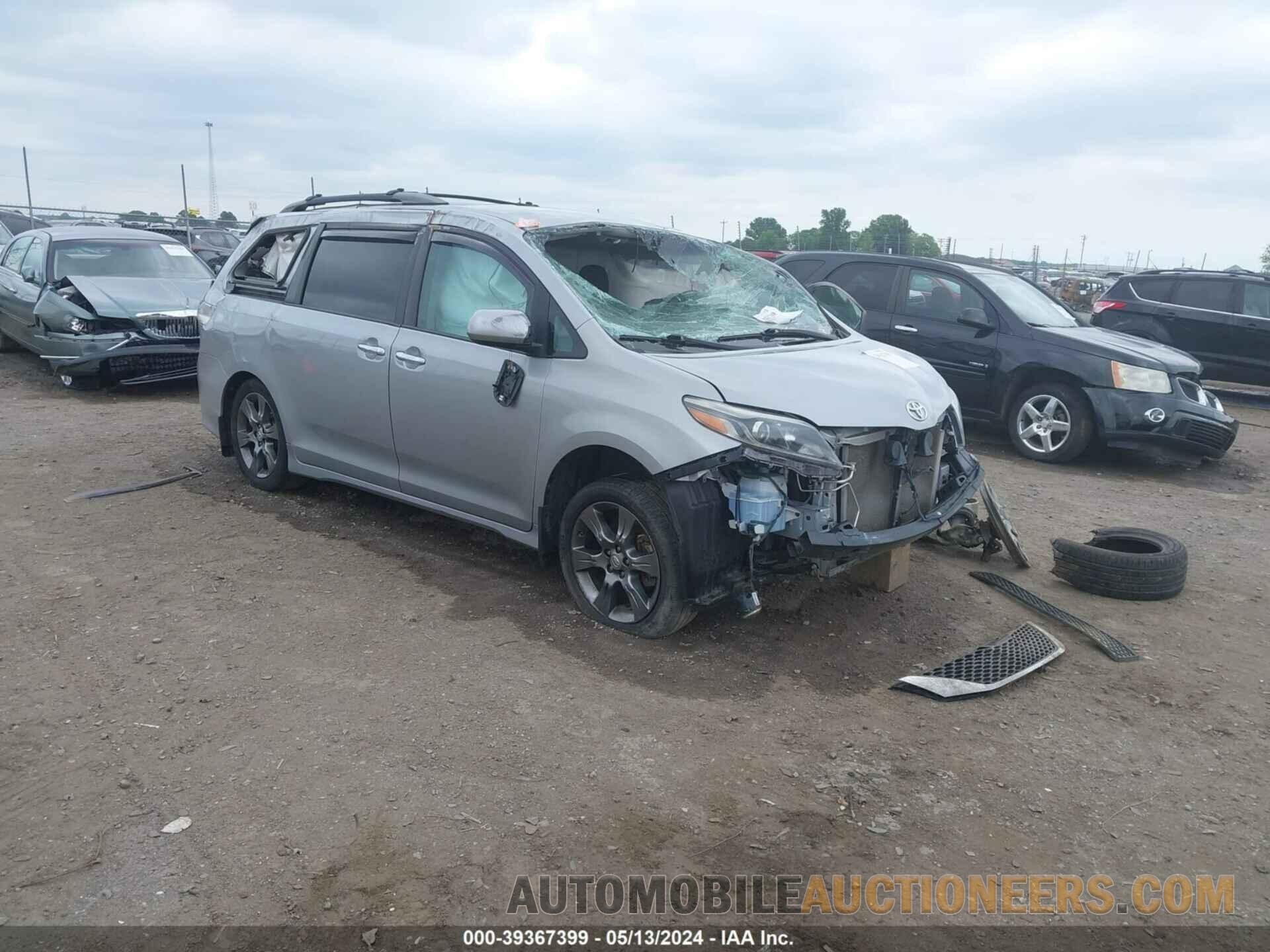 5TDXK3DC4FS675564 TOYOTA SIENNA 2015