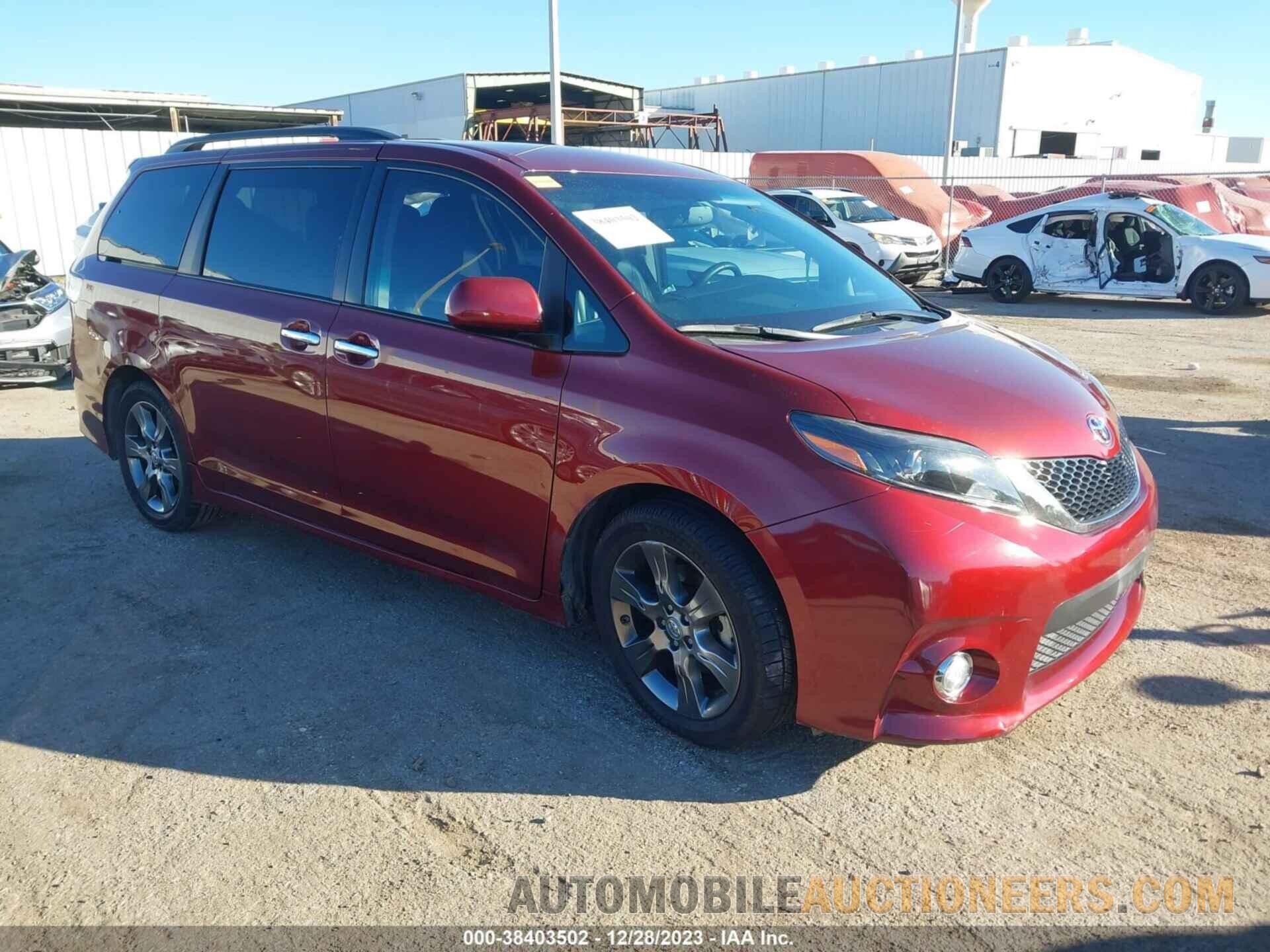 5TDXK3DC5FS645991 TOYOTA SIENNA 2015