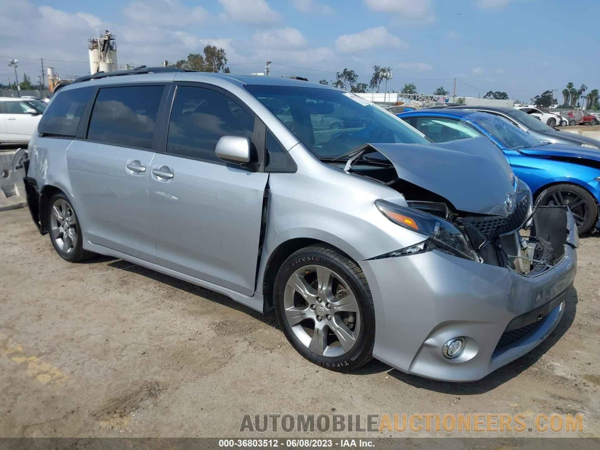 5TDXK3DC6FS530851 TOYOTA SIENNA 2015