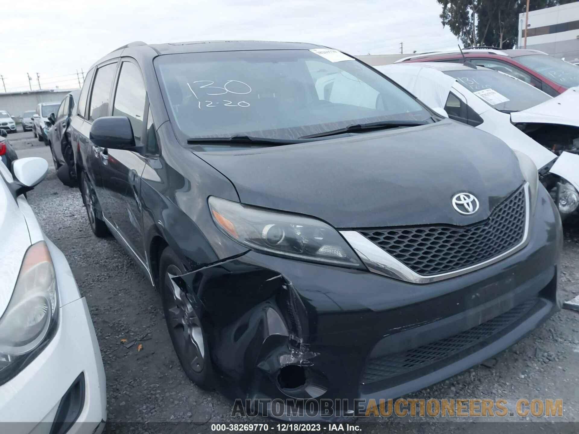 5TDXK3DC6FS550324 TOYOTA SIENNA 2015