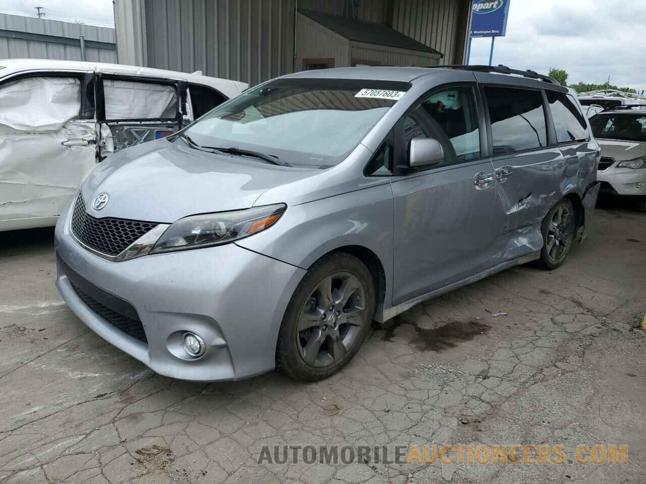 5TDXK3DC6FS614376 TOYOTA SIENNA 2015