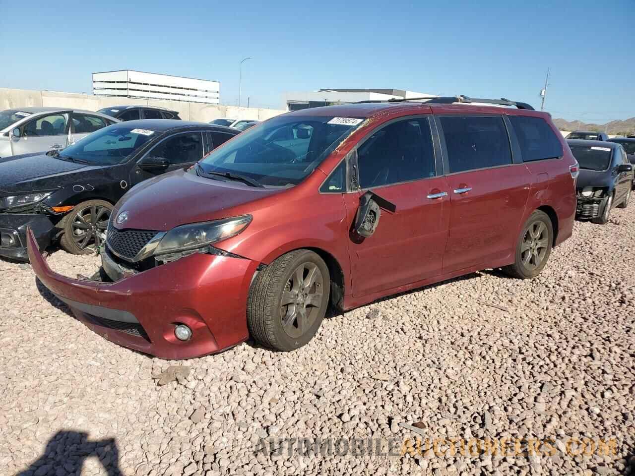 5TDXK3DC6FS653341 TOYOTA SIENNA 2015