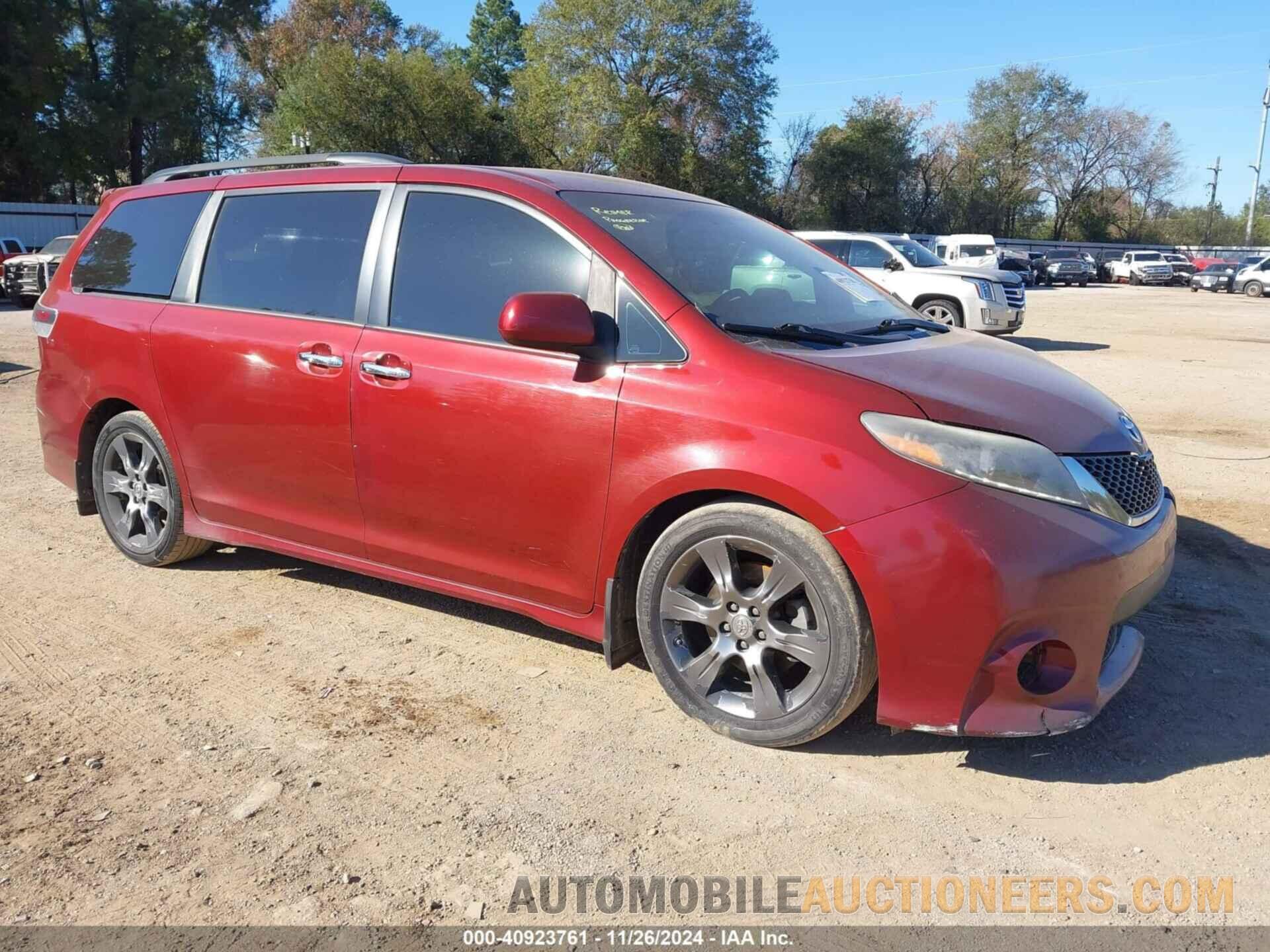 5TDXK3DC7FS567598 TOYOTA SIENNA 2015