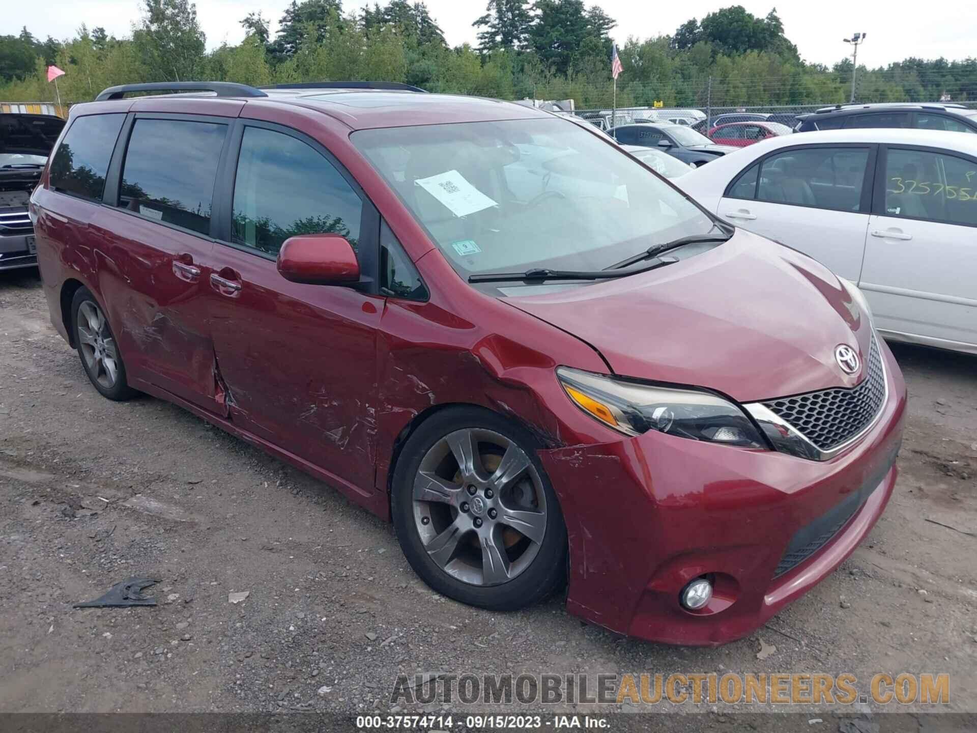 5TDXK3DC7FS575264 TOYOTA SIENNA 2015