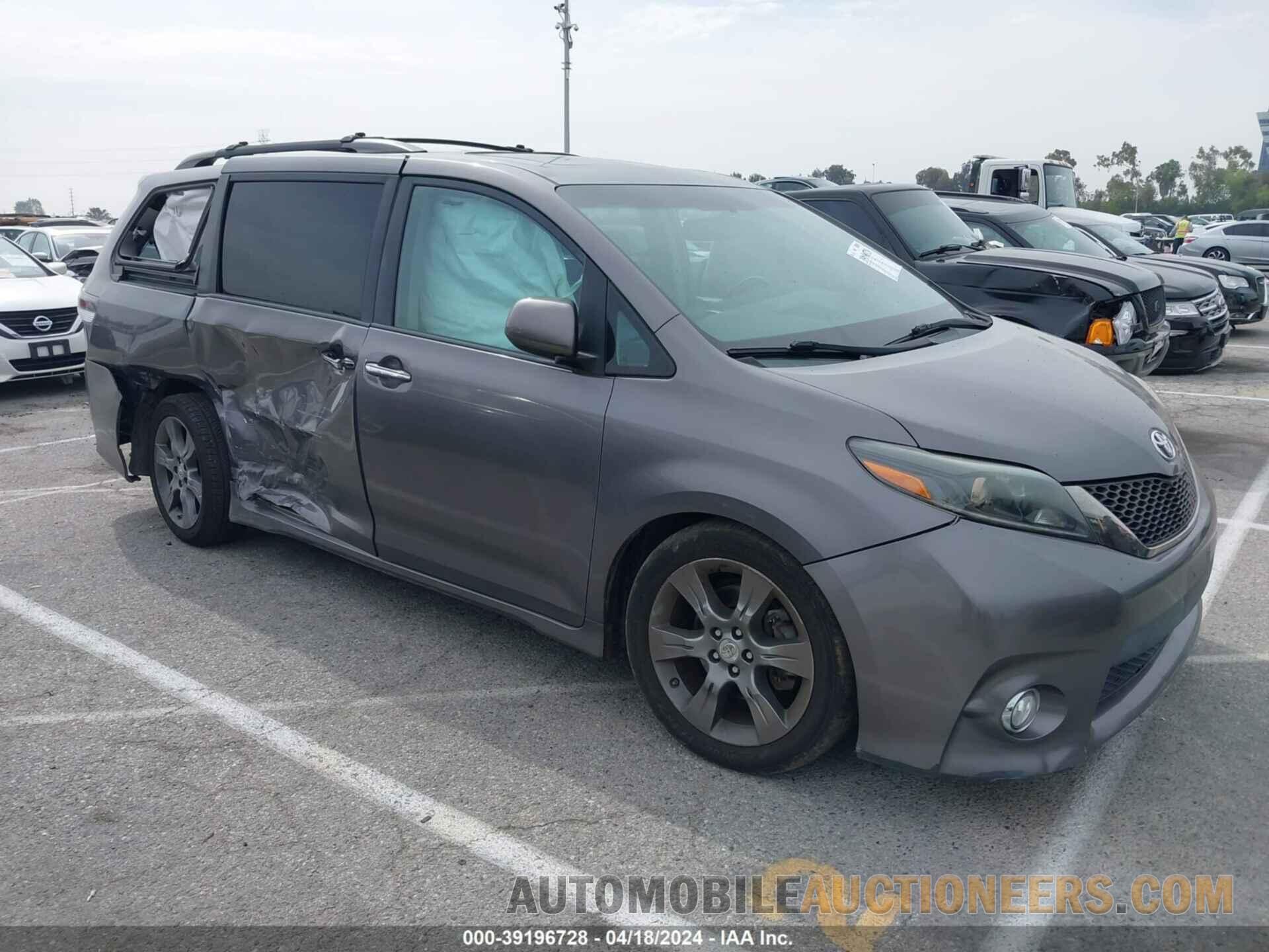 5TDXK3DC7FS628531 TOYOTA SIENNA 2015