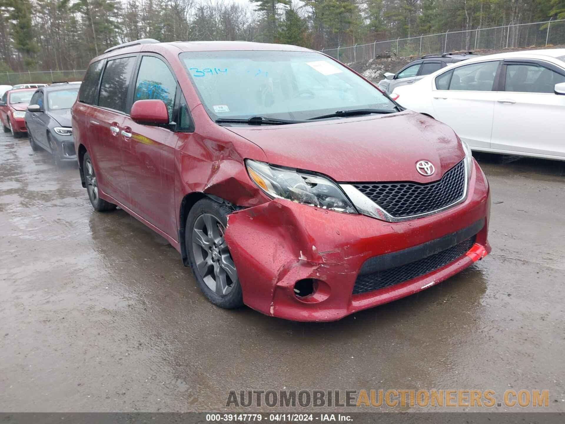 5TDXK3DC7GS728825 TOYOTA SIENNA 2016