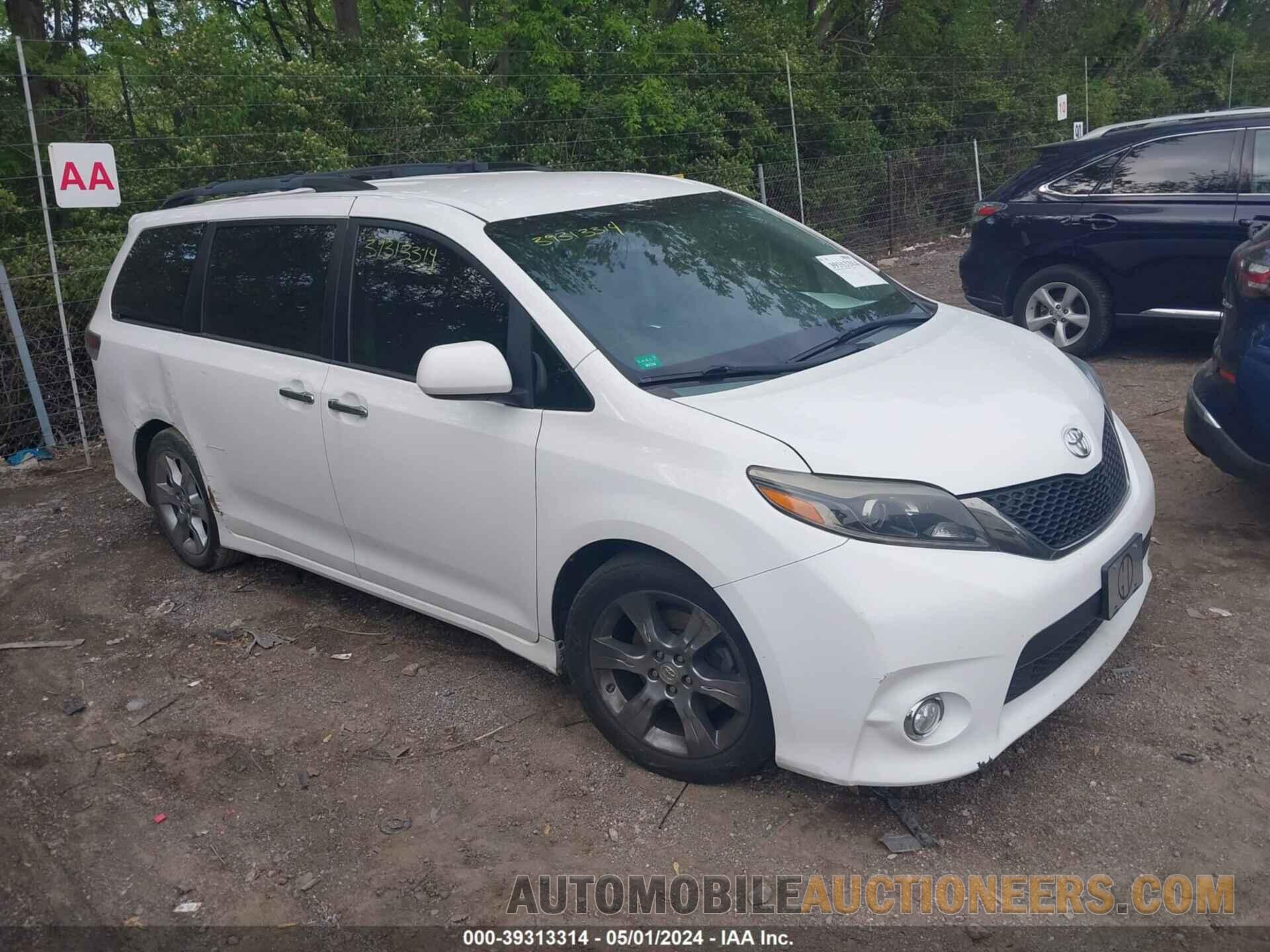 5TDXK3DC9FS536627 TOYOTA SIENNA 2015