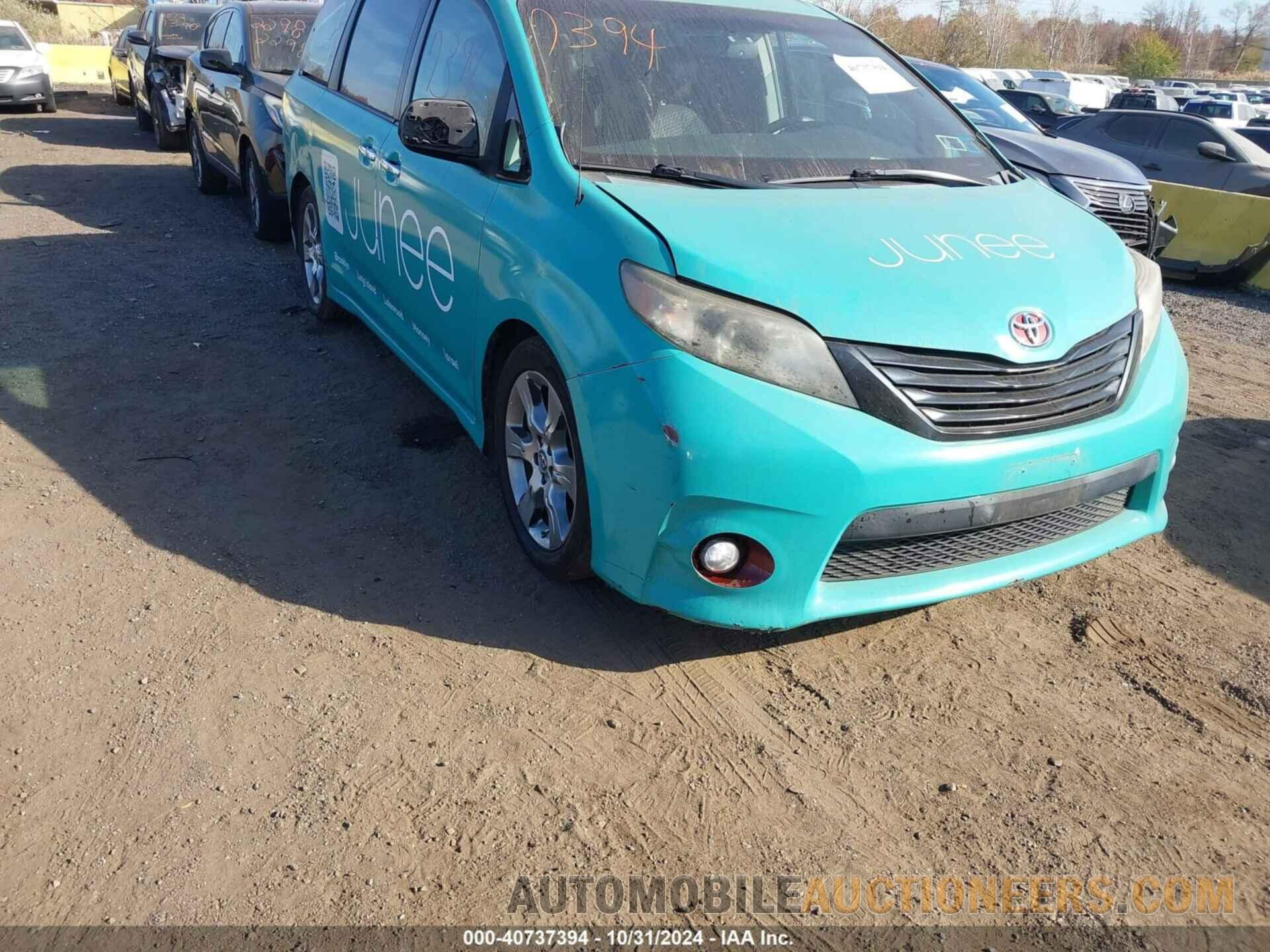 5TDXK3DCXDS362371 TOYOTA SIENNA 2013