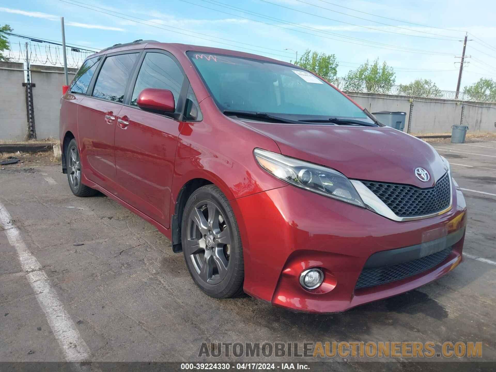 5TDXZ3DC1HS766550 TOYOTA SIENNA 2017