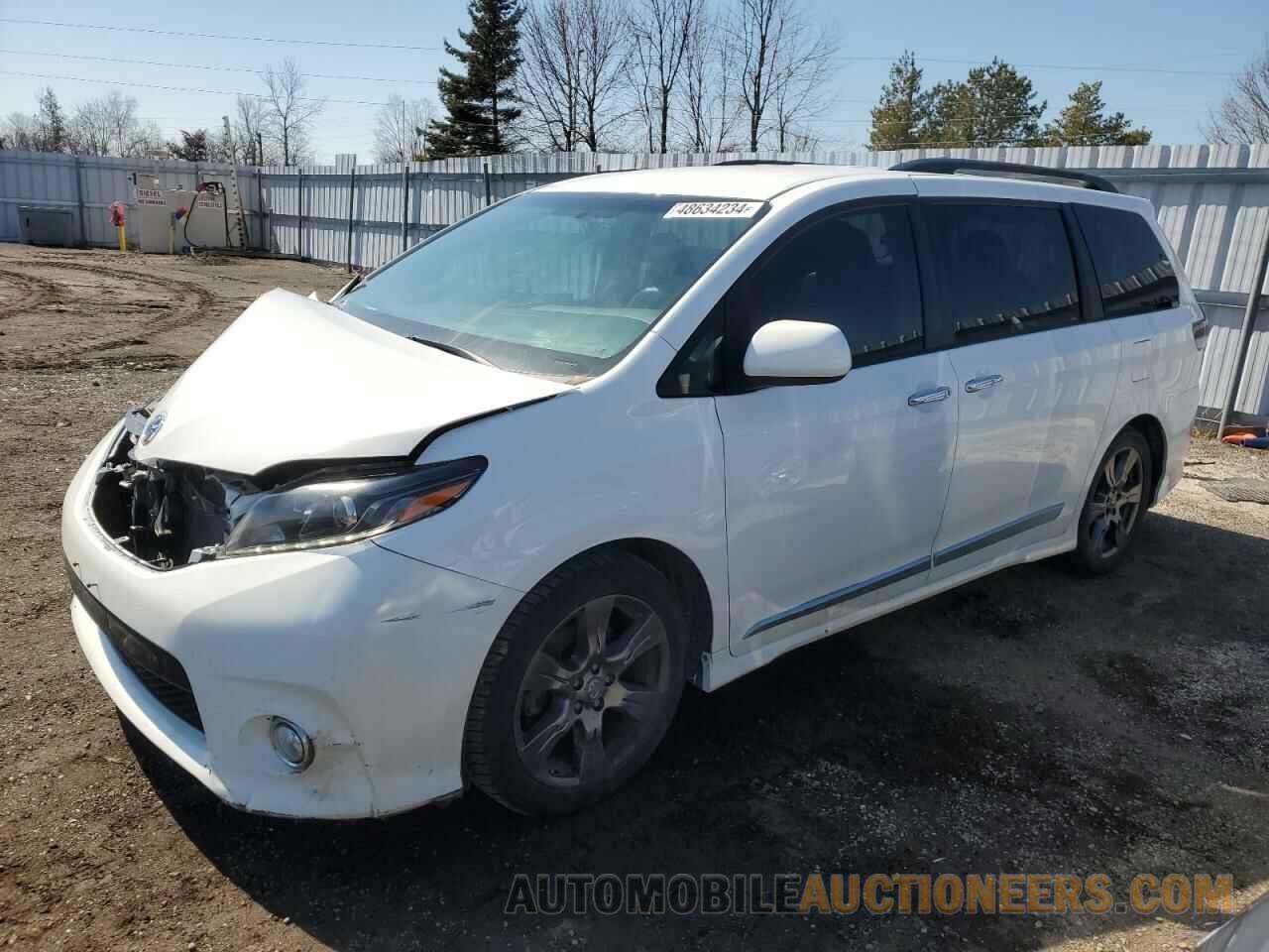 5TDXZ3DC1HS838475 TOYOTA SIENNA 2017