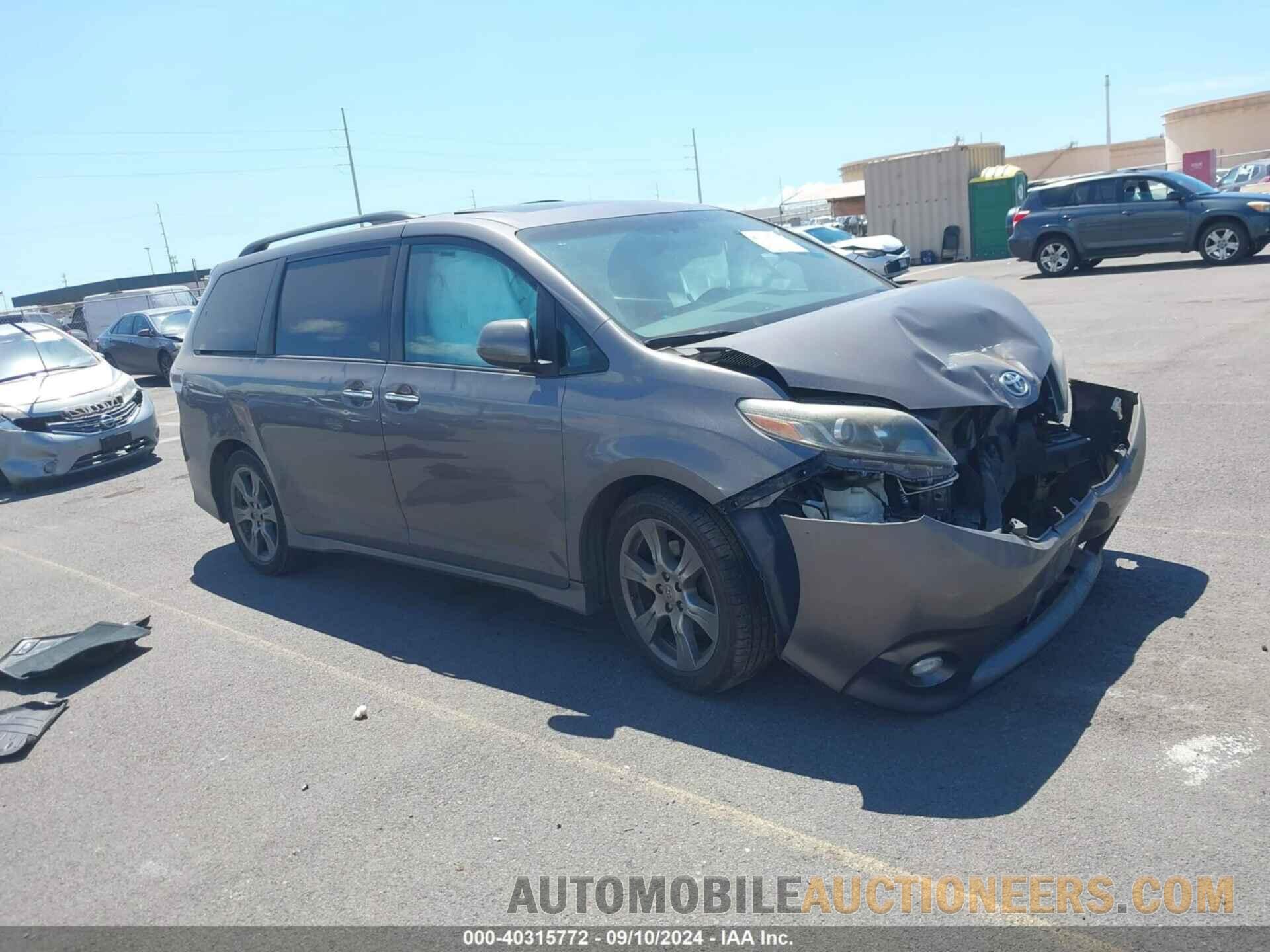 5TDXZ3DC2HS839263 TOYOTA SIENNA 2017