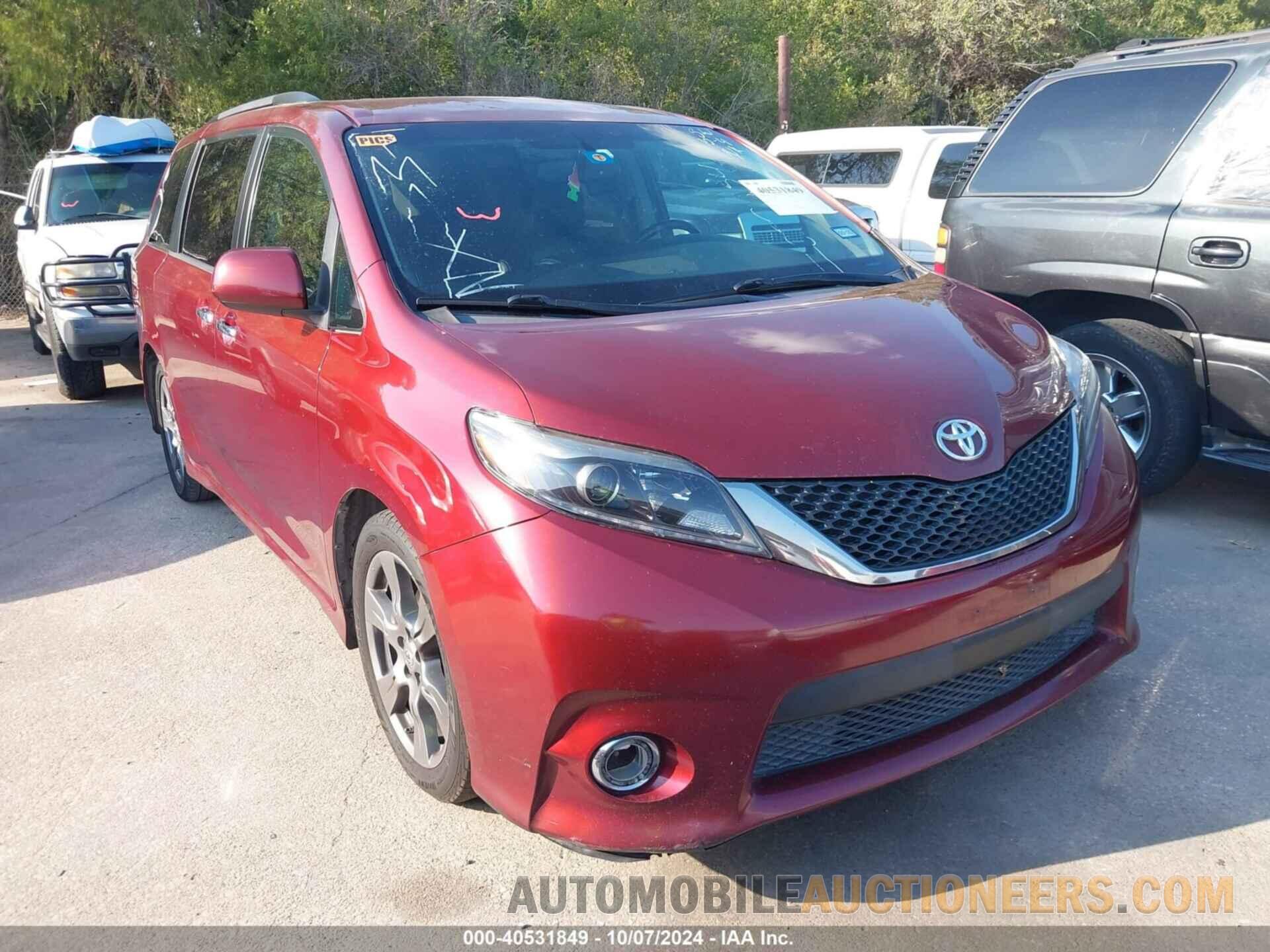 5TDXZ3DC2HS852854 TOYOTA SIENNA 2017