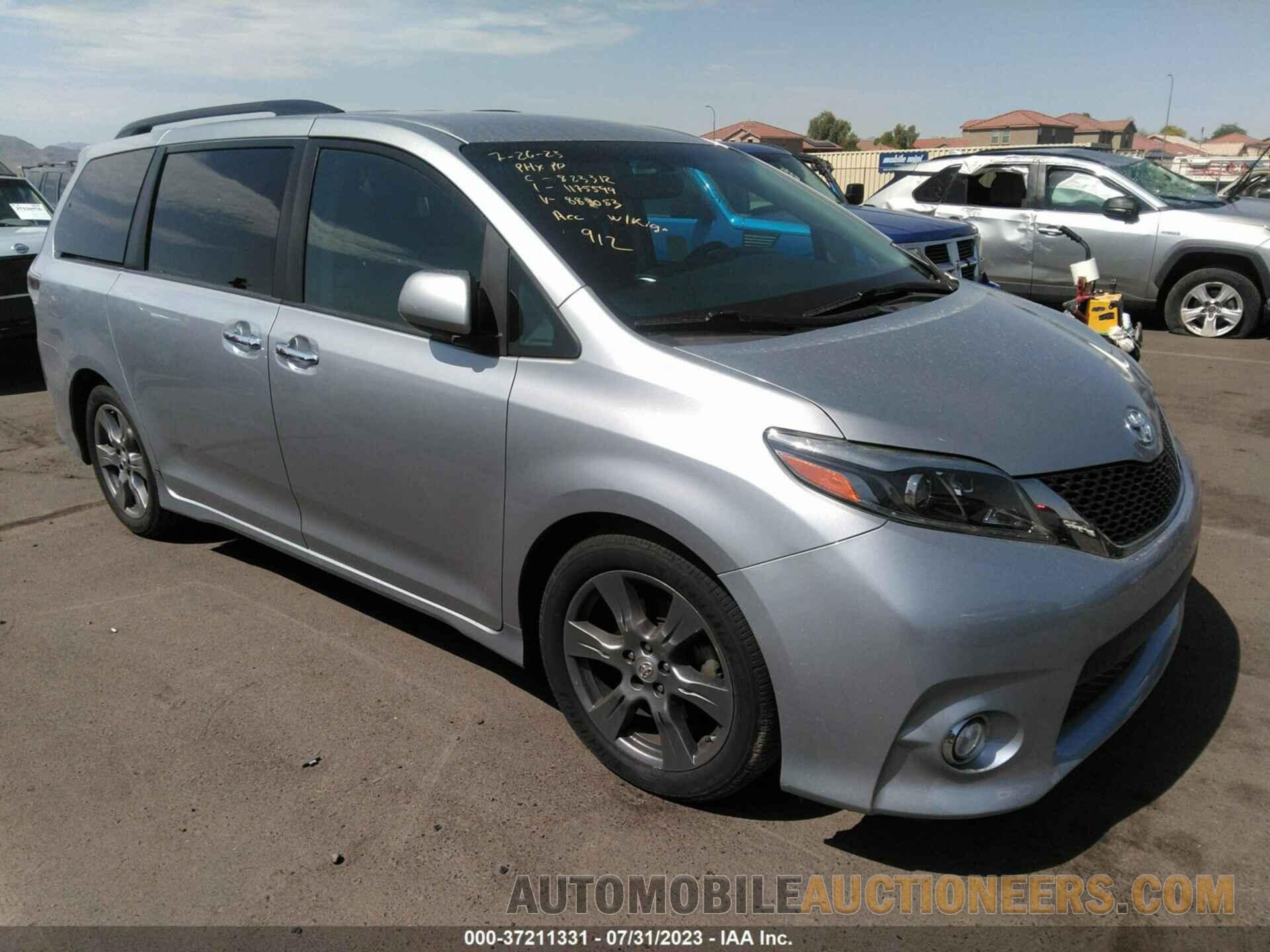 5TDXZ3DC2HS883053 TOYOTA SIENNA 2017