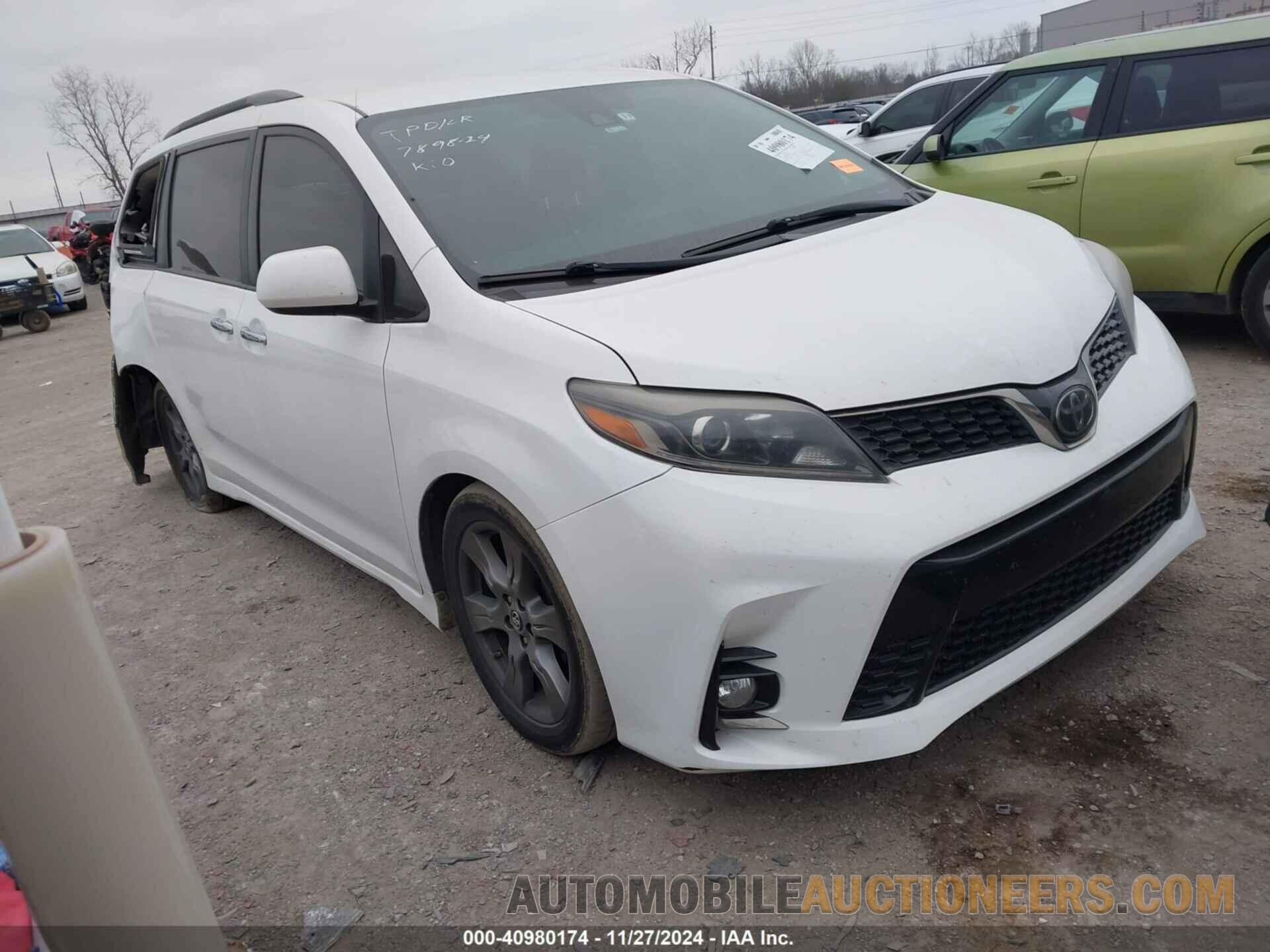 5TDXZ3DC3JS910458 TOYOTA SIENNA 2018