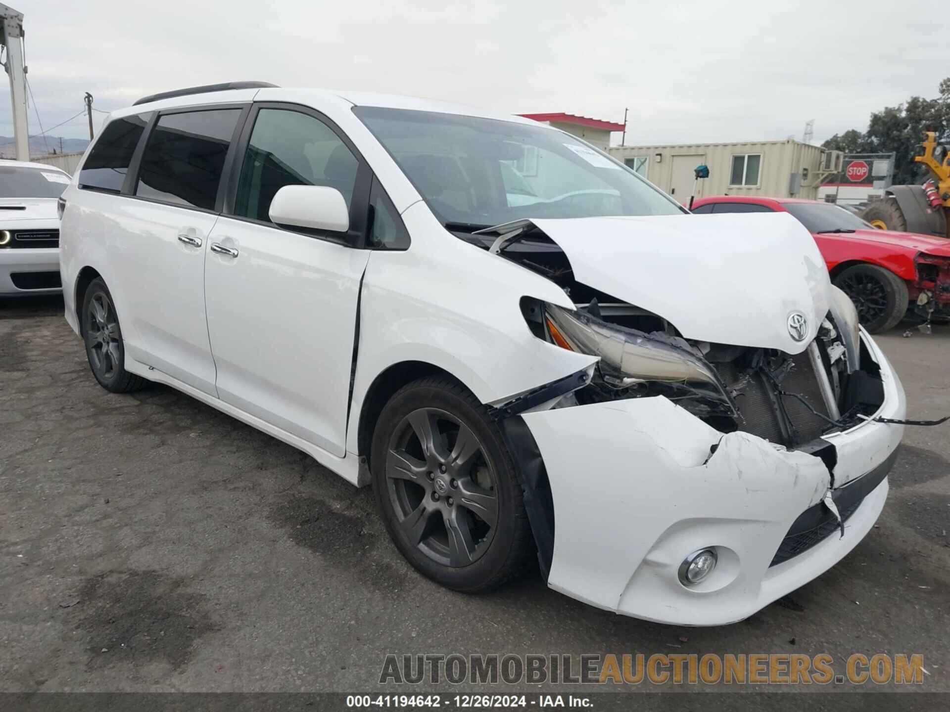 5TDXZ3DC5HS767636 TOYOTA SIENNA 2017