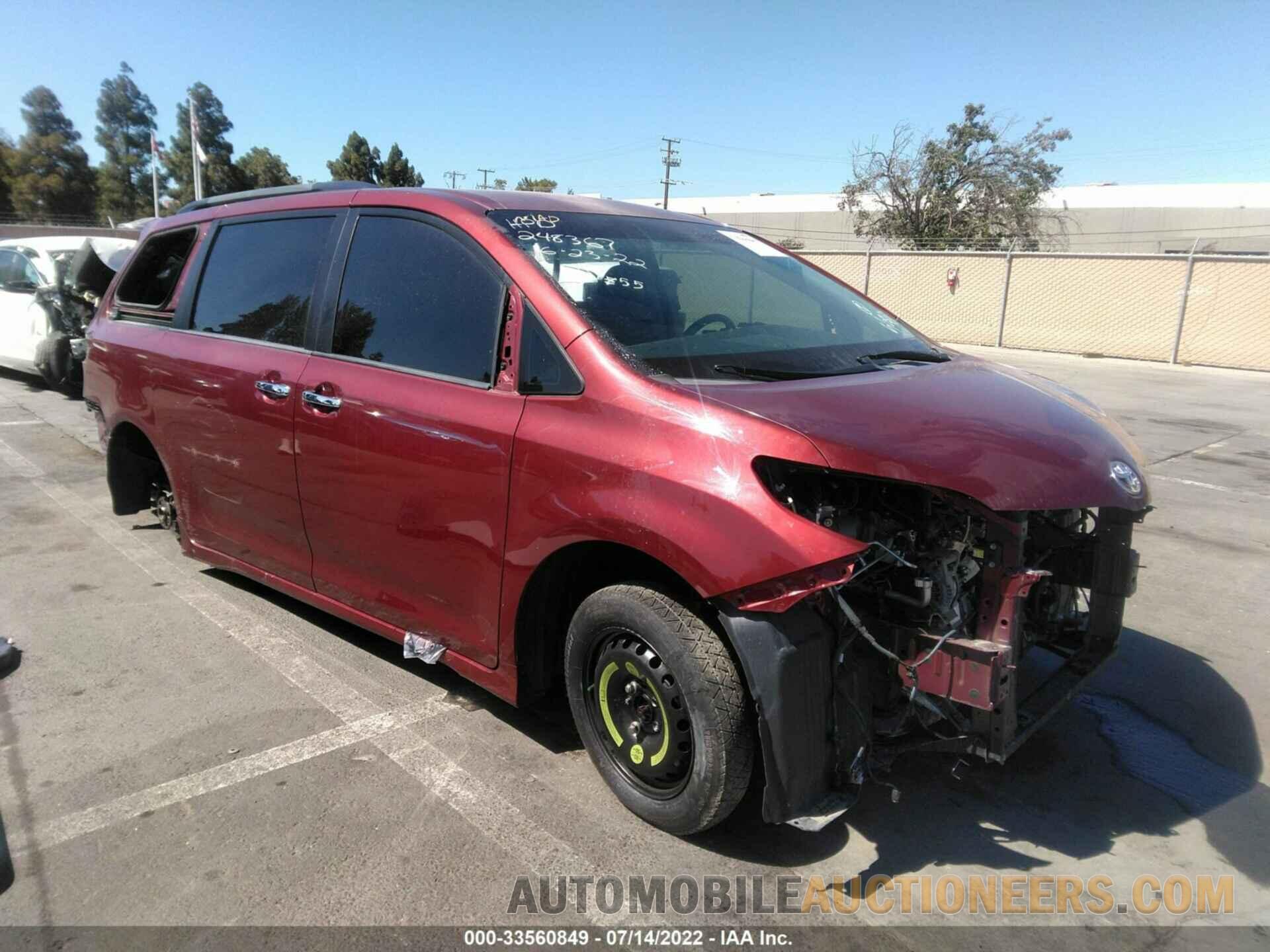 5TDXZ3DC6HS803821 TOYOTA SIENNA 2017