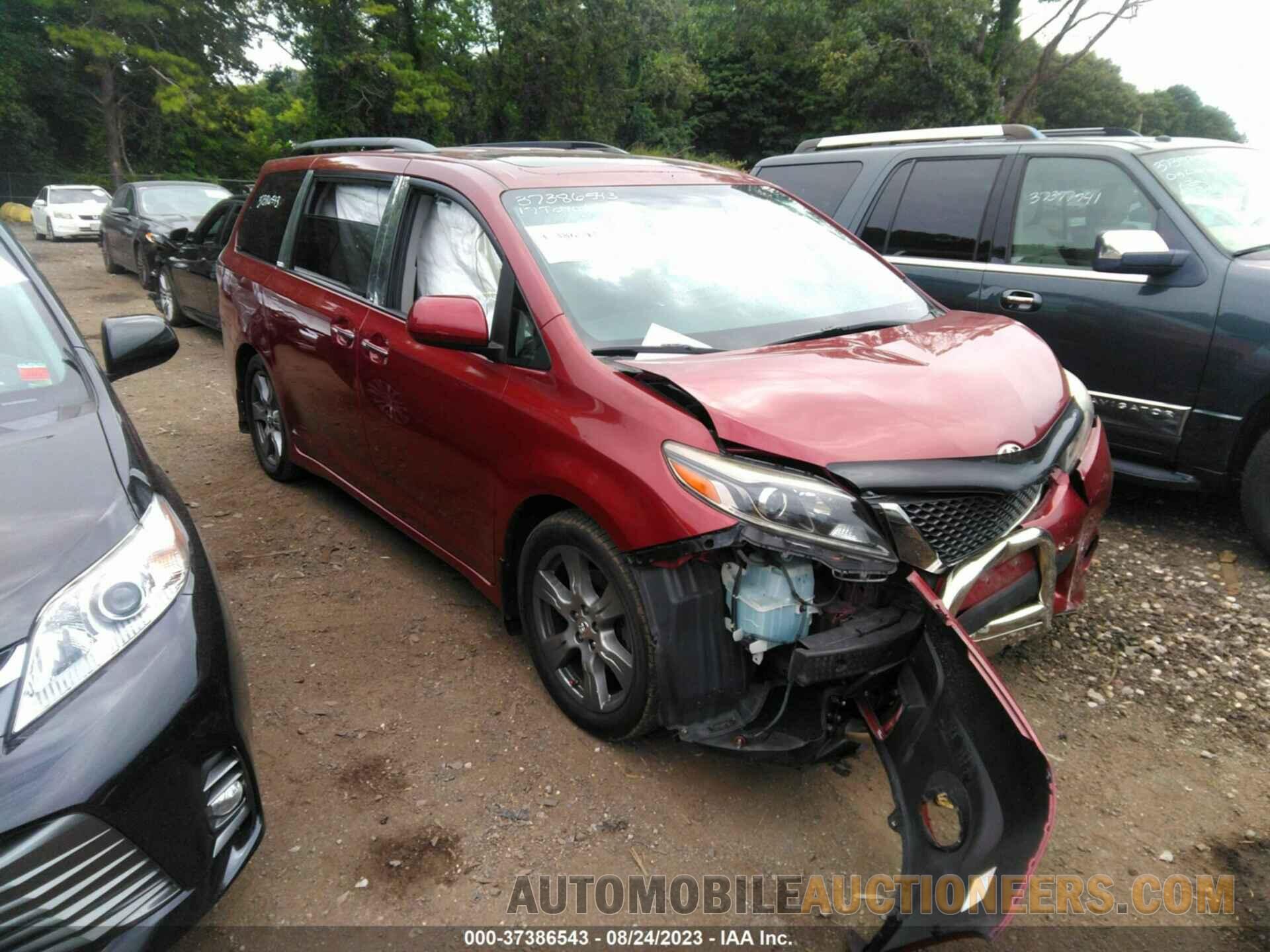 5TDXZ3DC6HS831392 TOYOTA SIENNA 2017