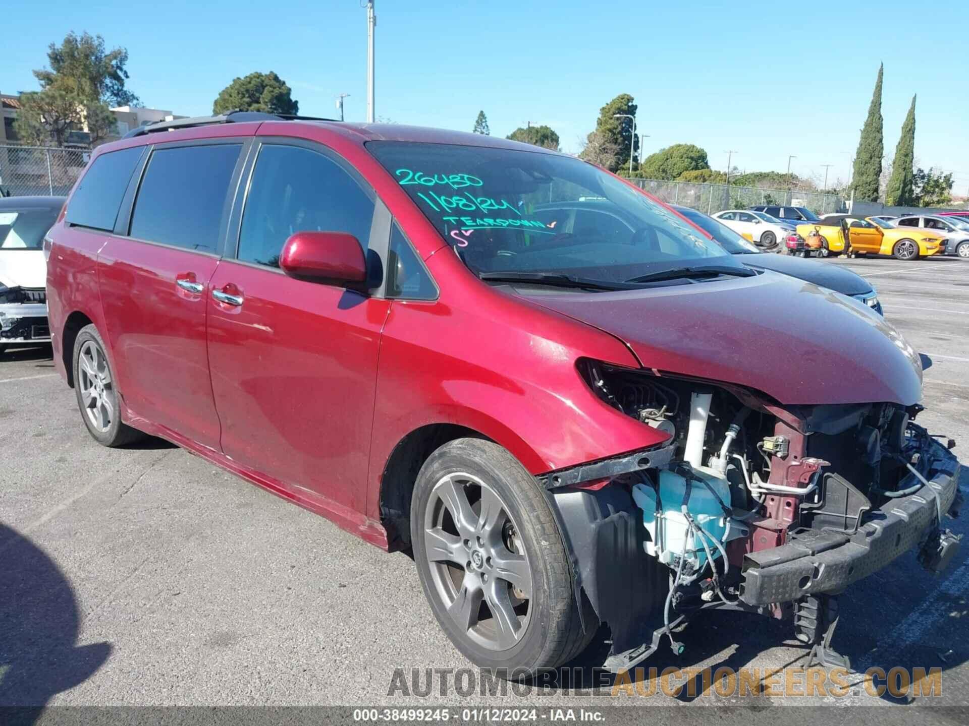 5TDXZ3DCXJS954439 TOYOTA SIENNA 2018