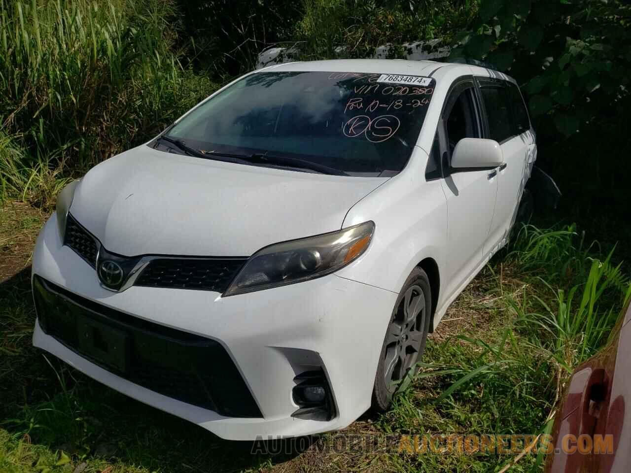 5TDXZ3DCXKS020380 TOYOTA SIENNA 2019