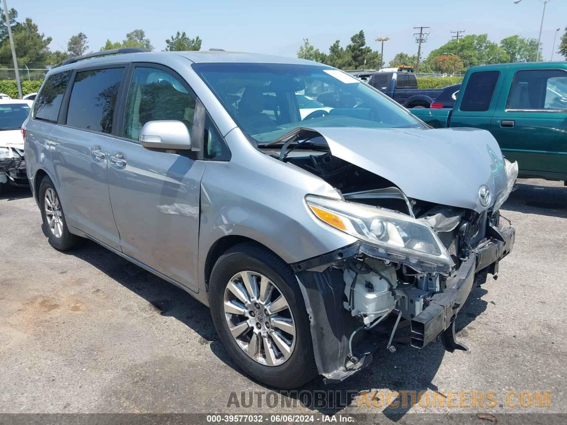 5TDYK3DC0FS640802 TOYOTA SIENNA 2015