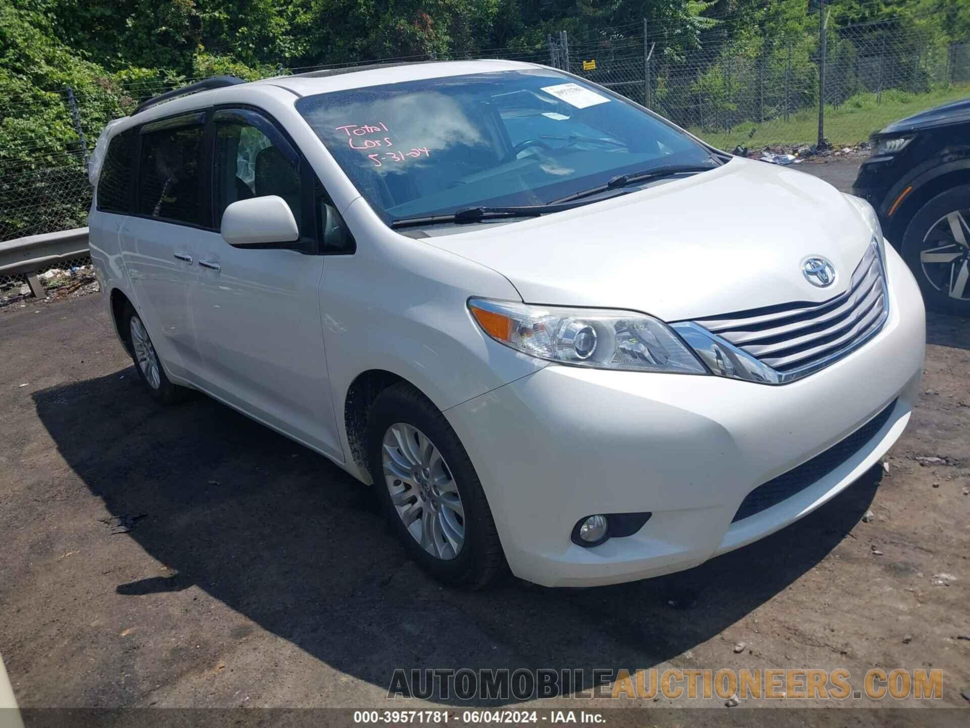 5TDYK3DC1GS695065 TOYOTA SIENNA 2016