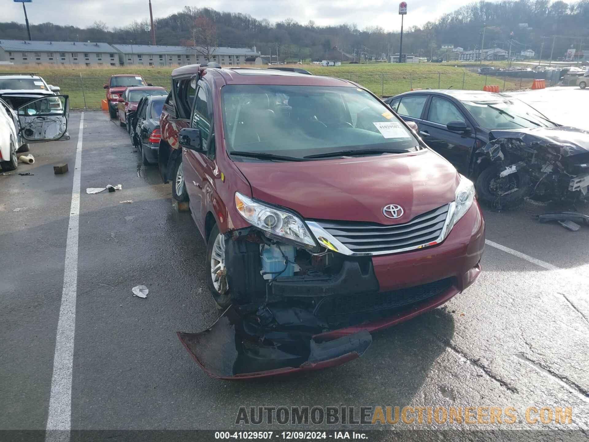 5TDYK3DC1GS702015 TOYOTA SIENNA 2016