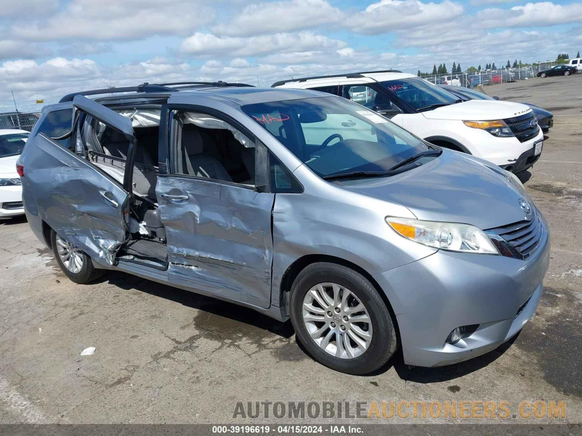 5TDYK3DC4FS543845 TOYOTA SIENNA 2015