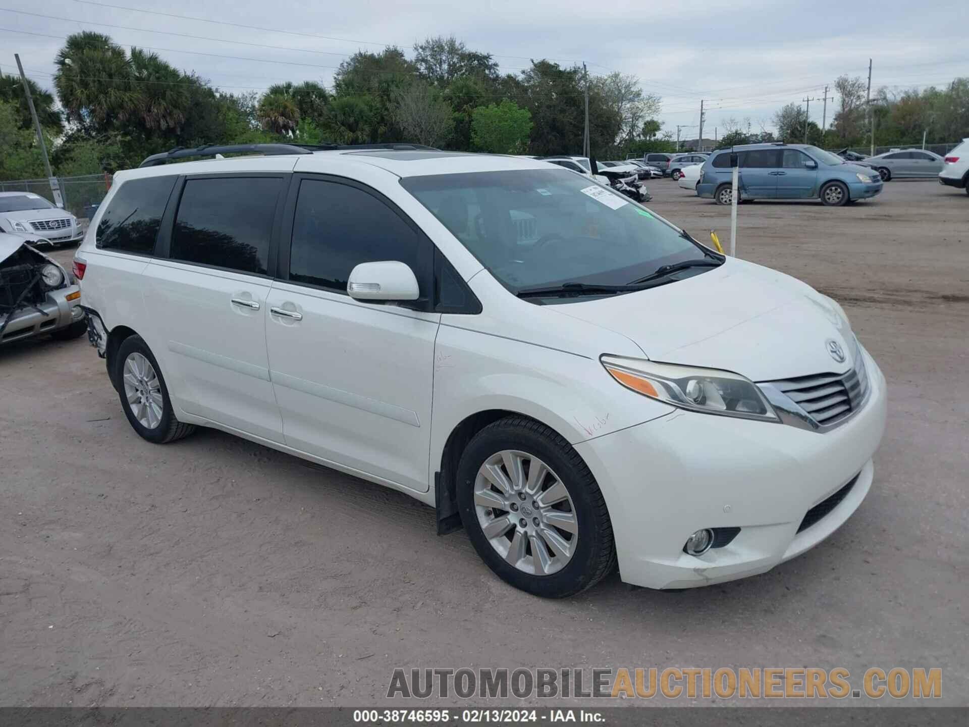 5TDYK3DC5FS641962 TOYOTA SIENNA 2015