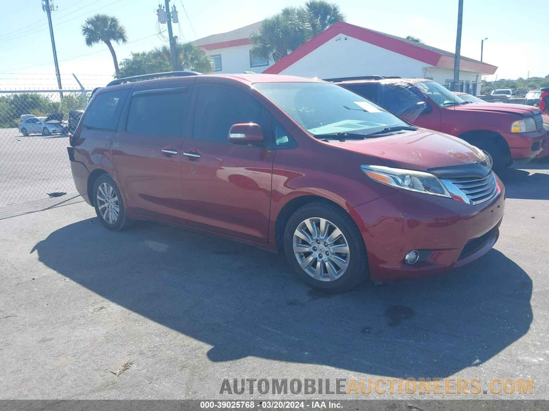 5TDYK3DC6FS639055 TOYOTA SIENNA 2015