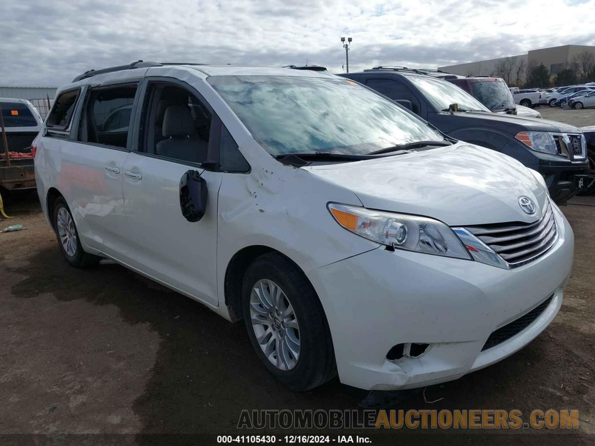 5TDYK3DC8GS738204 TOYOTA SIENNA 2016