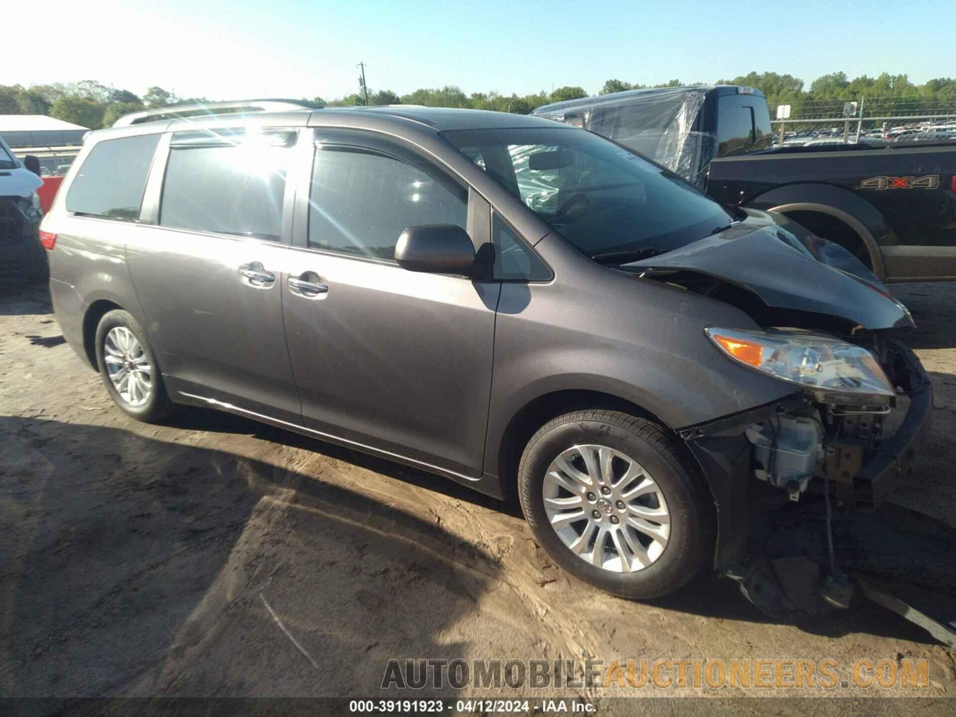 5TDYK3DC9FS531612 TOYOTA SIENNA 2015