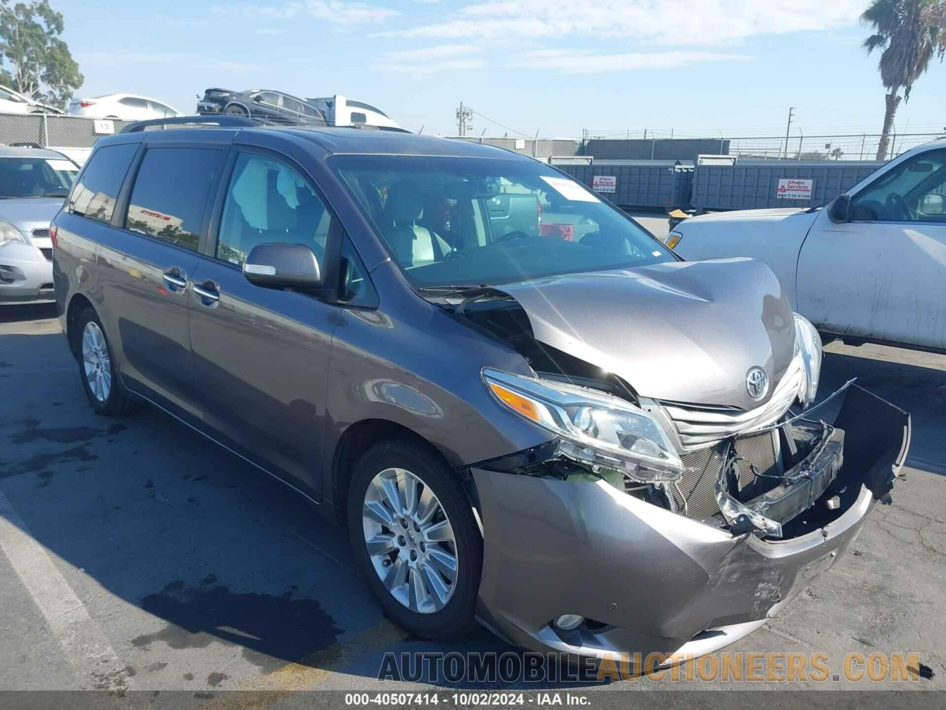 5TDYK3DC9FS655265 TOYOTA SIENNA 2015