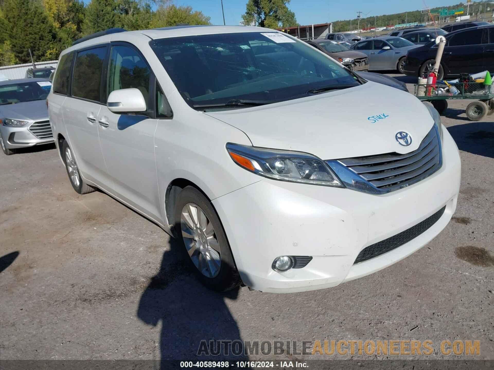 5TDYK3DC9FS671921 TOYOTA SIENNA 2015