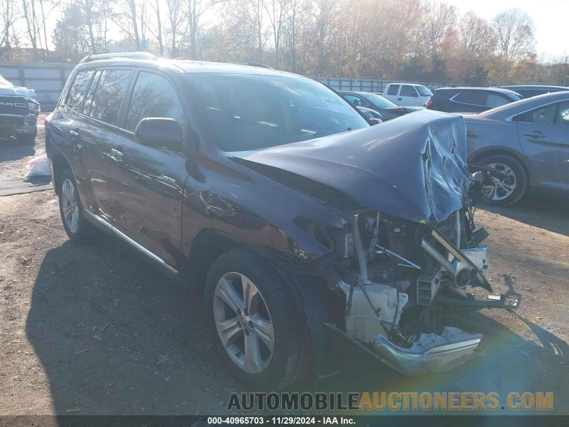 5TDYK3EH5DS133854 TOYOTA HIGHLANDER 2013