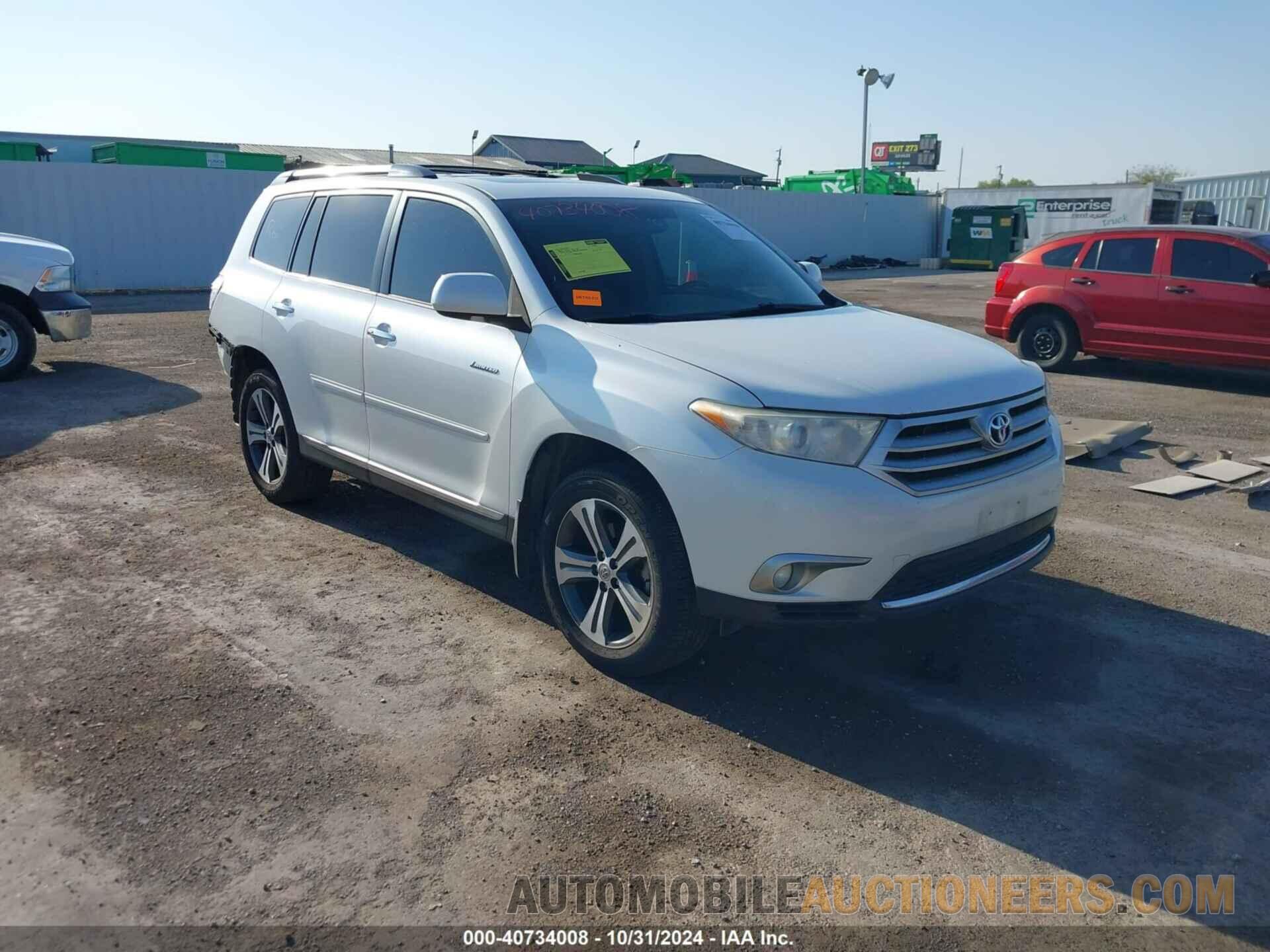 5TDYK3EH9DS121626 TOYOTA HIGHLANDER 2013