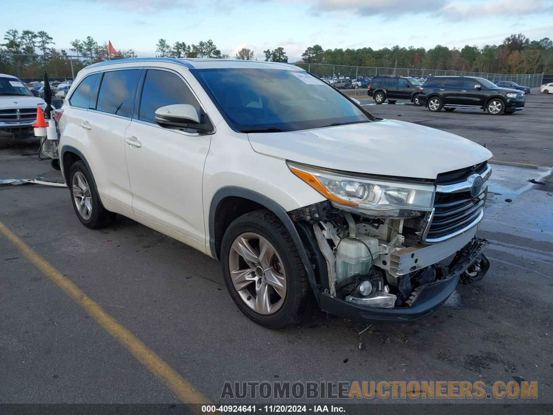 5TDYKRFH0GS152530 TOYOTA HIGHLANDER 2016